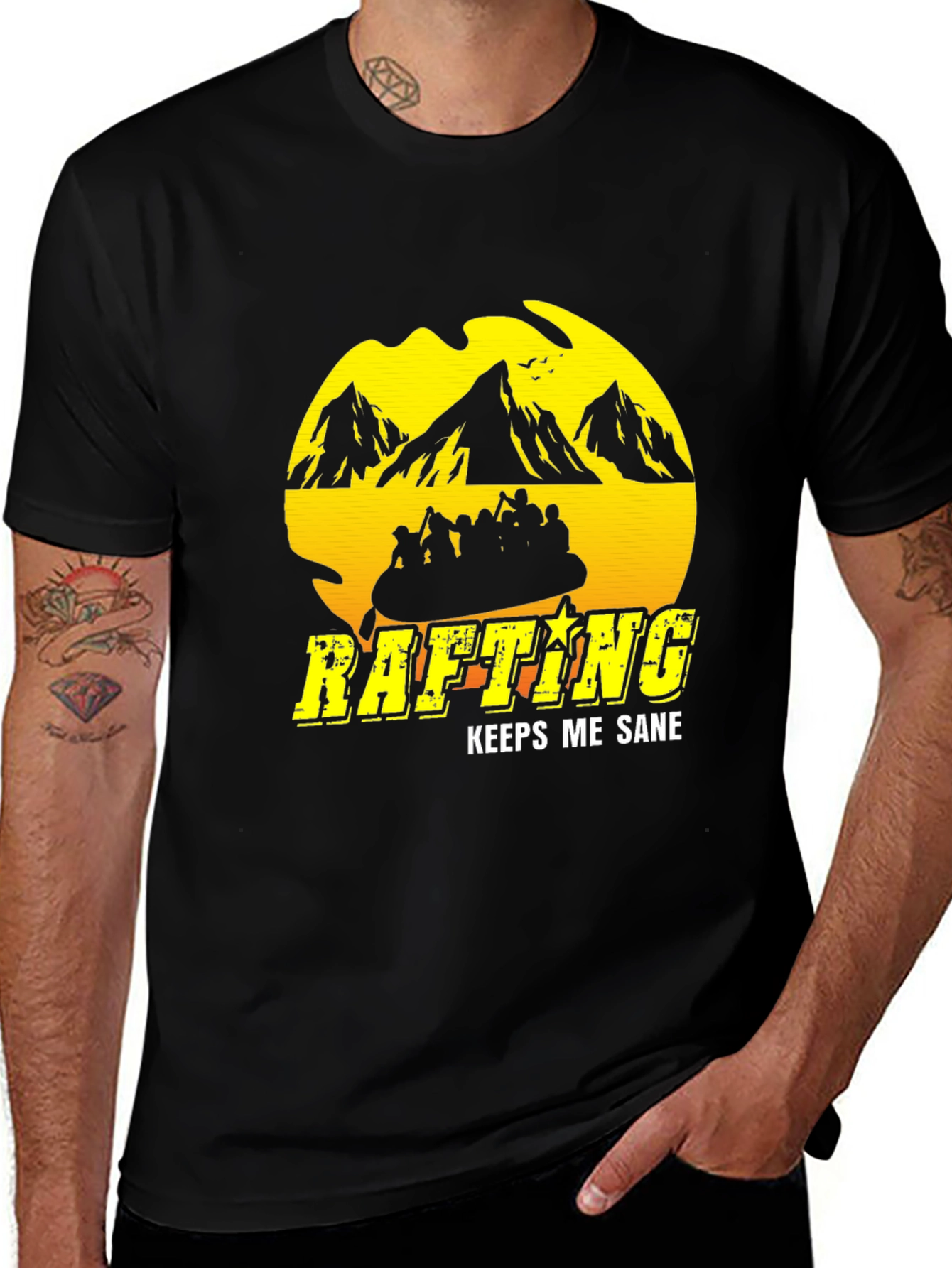 Variant 26 of Rafting Keeps Me Sane Graphic Tee