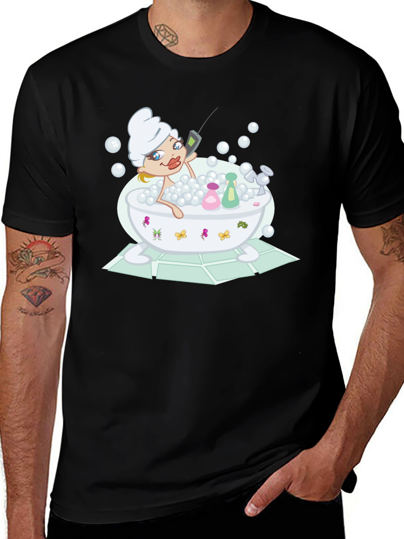 Variant 10 of Cartoon Bath T-Shirt