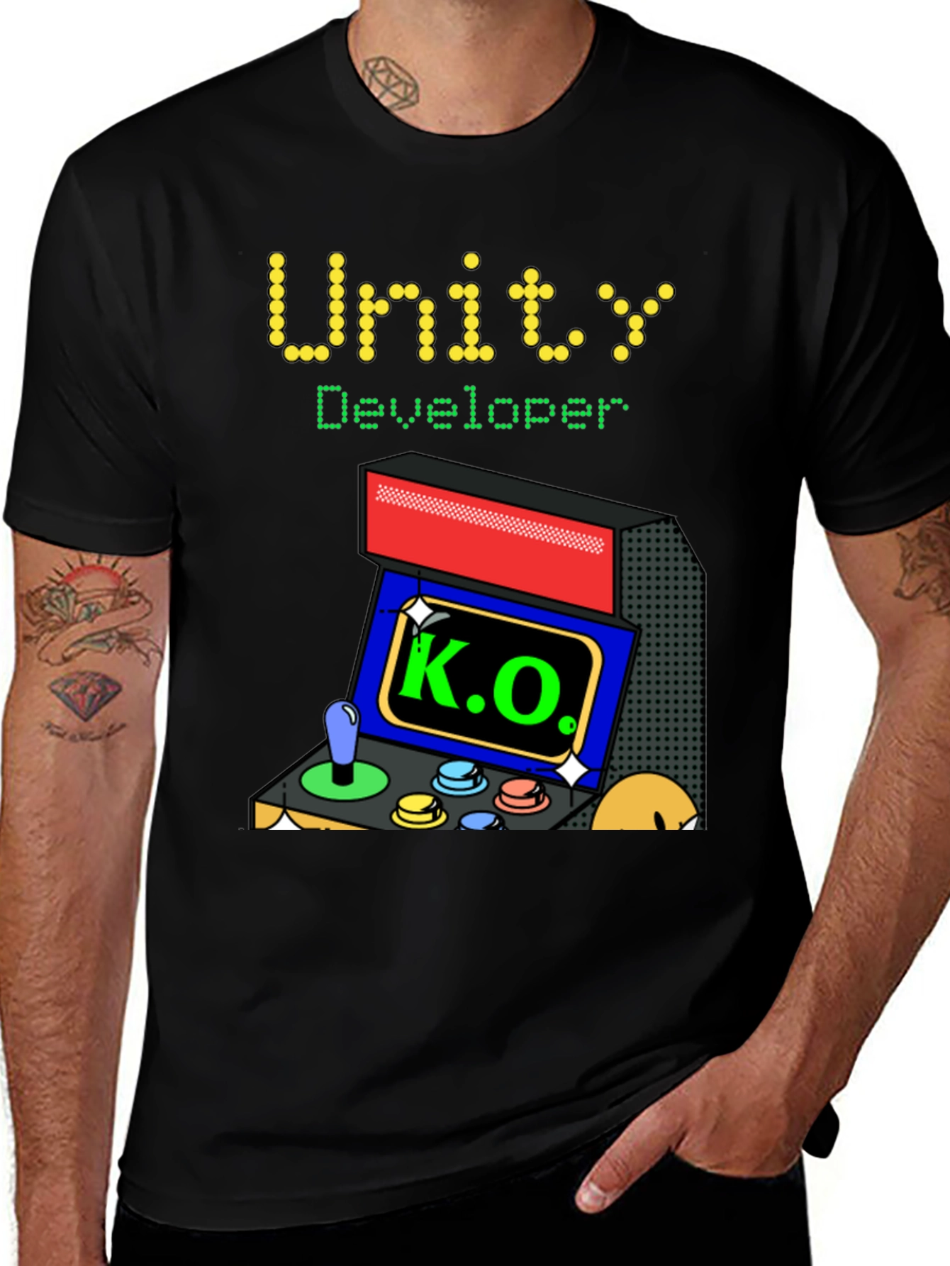 Unity Developer Retro Arcade T-Shirt