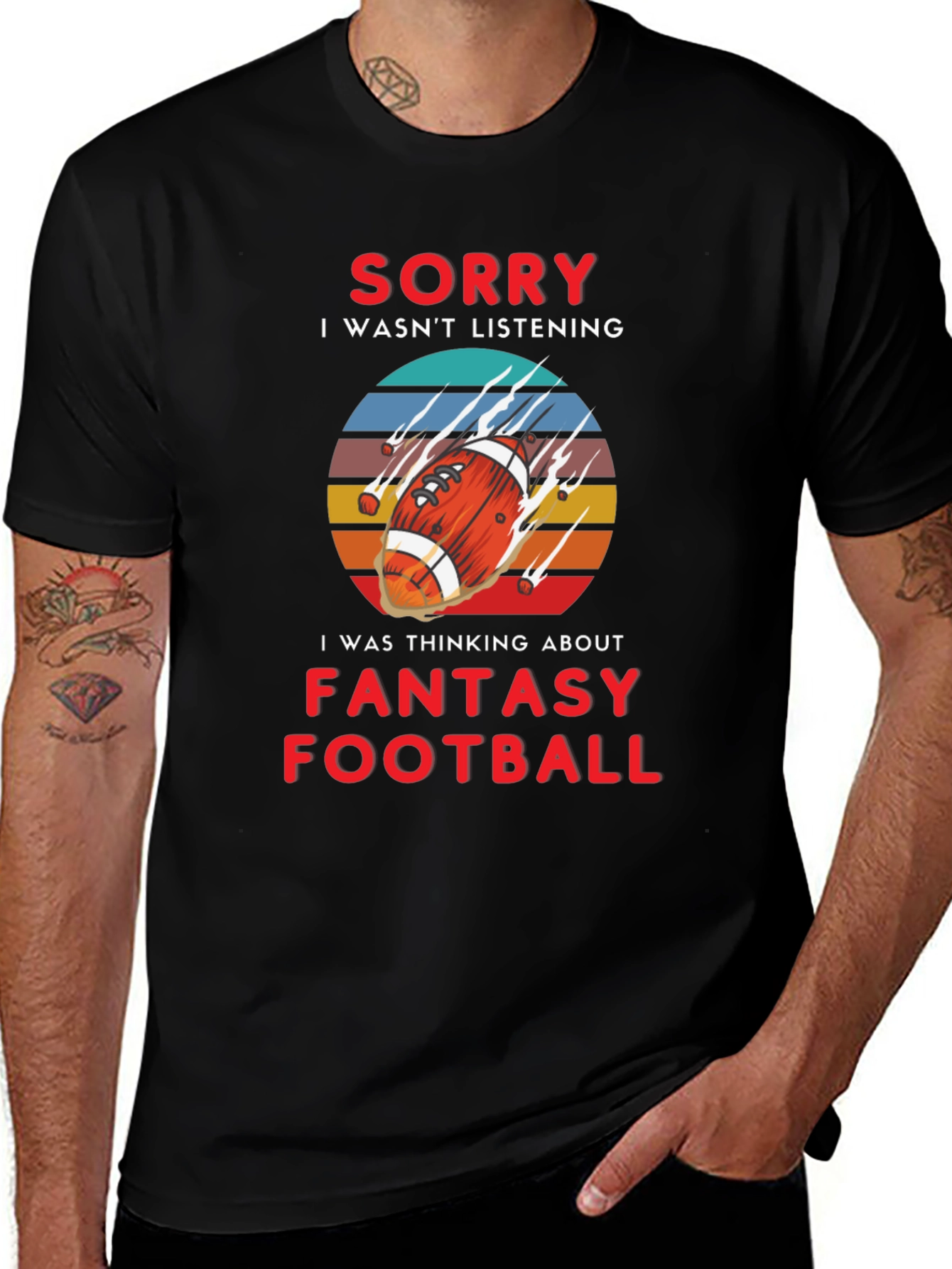 Variant 16 of Fantasy Football T-Shirt - Sorry I Wasn't Listening