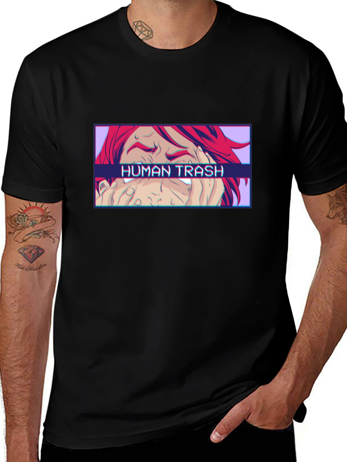 Variant 16 of Human Trash Graphic Tee - Edgy Design