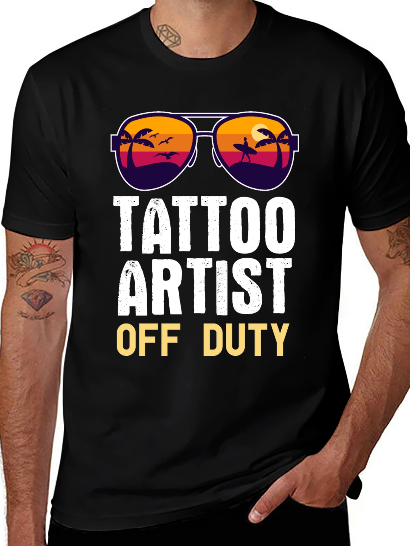 Variant 24 of Tattoo Artist Off Duty Graphic T-Shirt