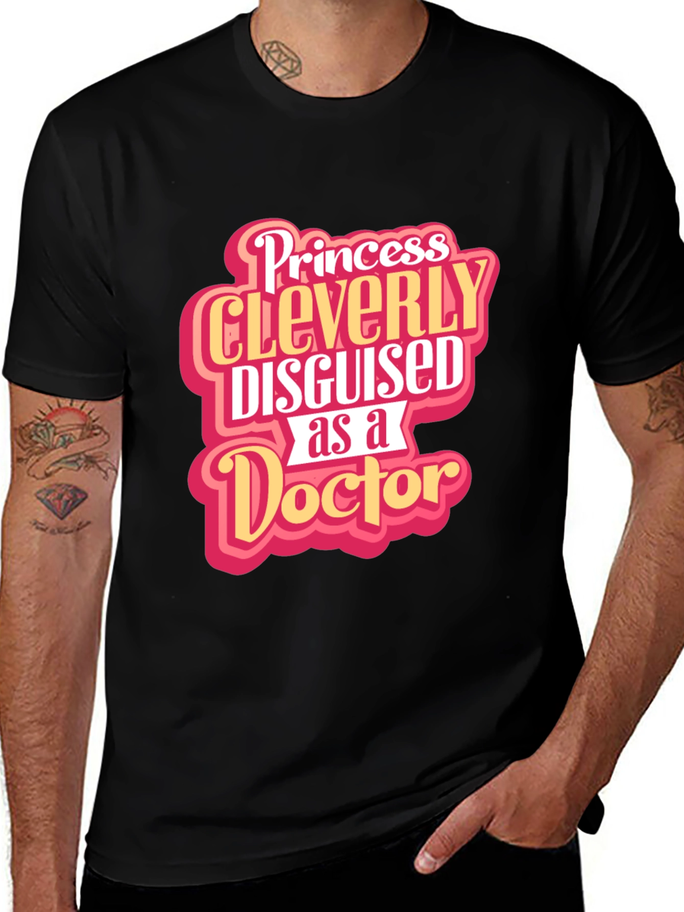 Variant 17 of Princess Cleverly Disguised as a Doctor T-Shirt