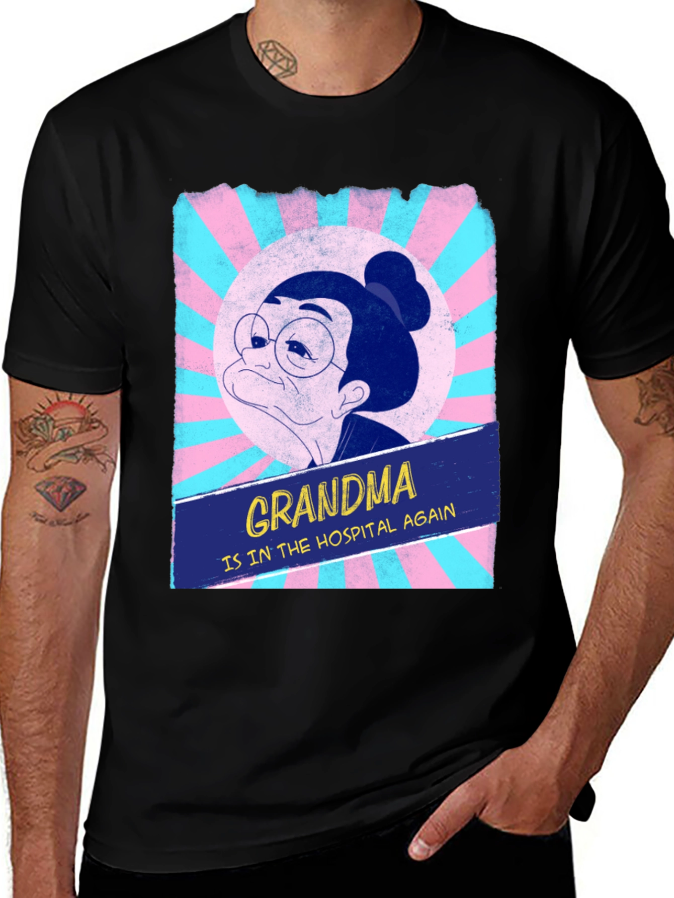 Variant 10 of Grandma Hospital T-Shirt - Unisex Novelty Tee