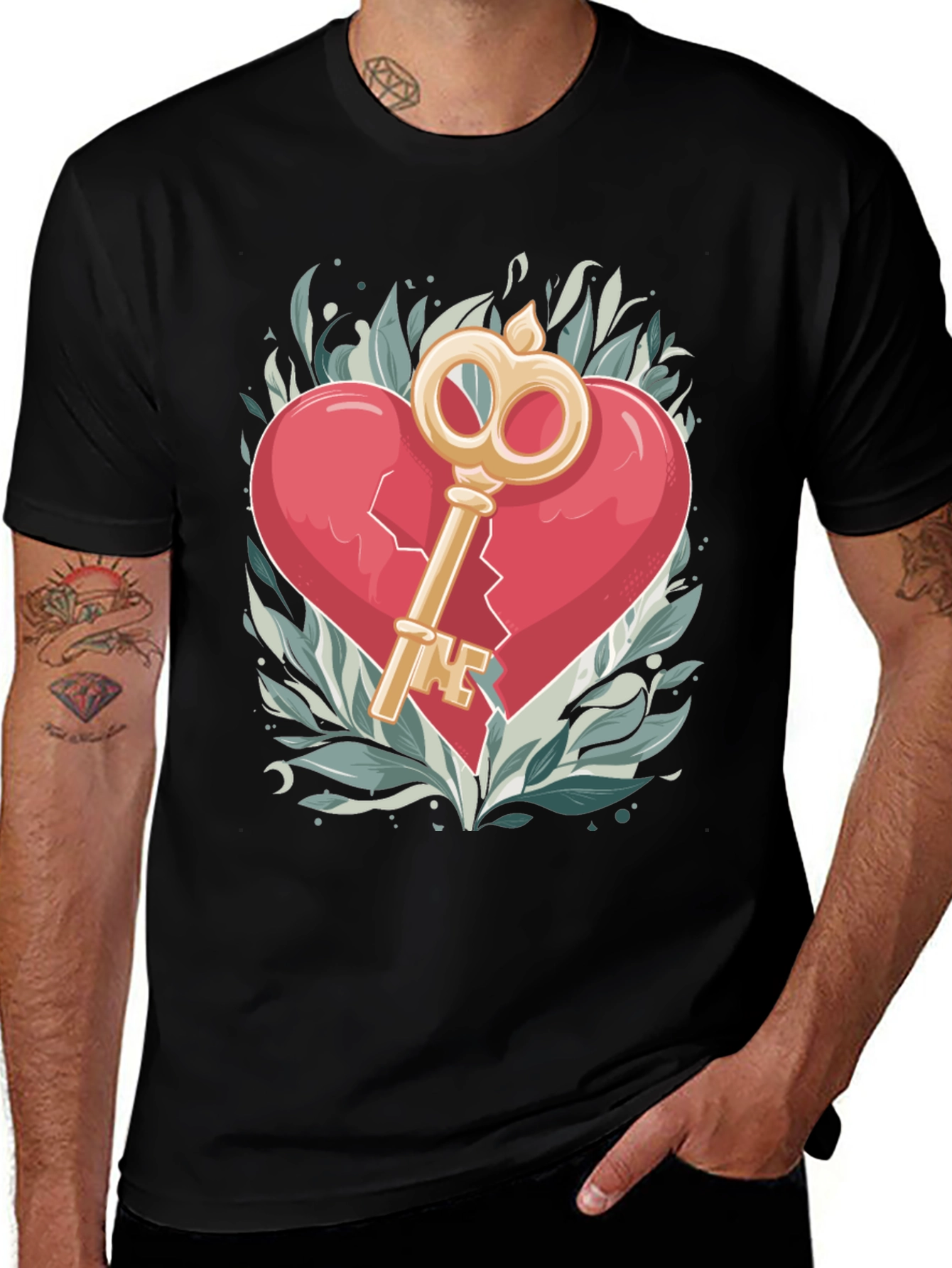 Variant 23 of Key to My Broken Heart Graphic Tee