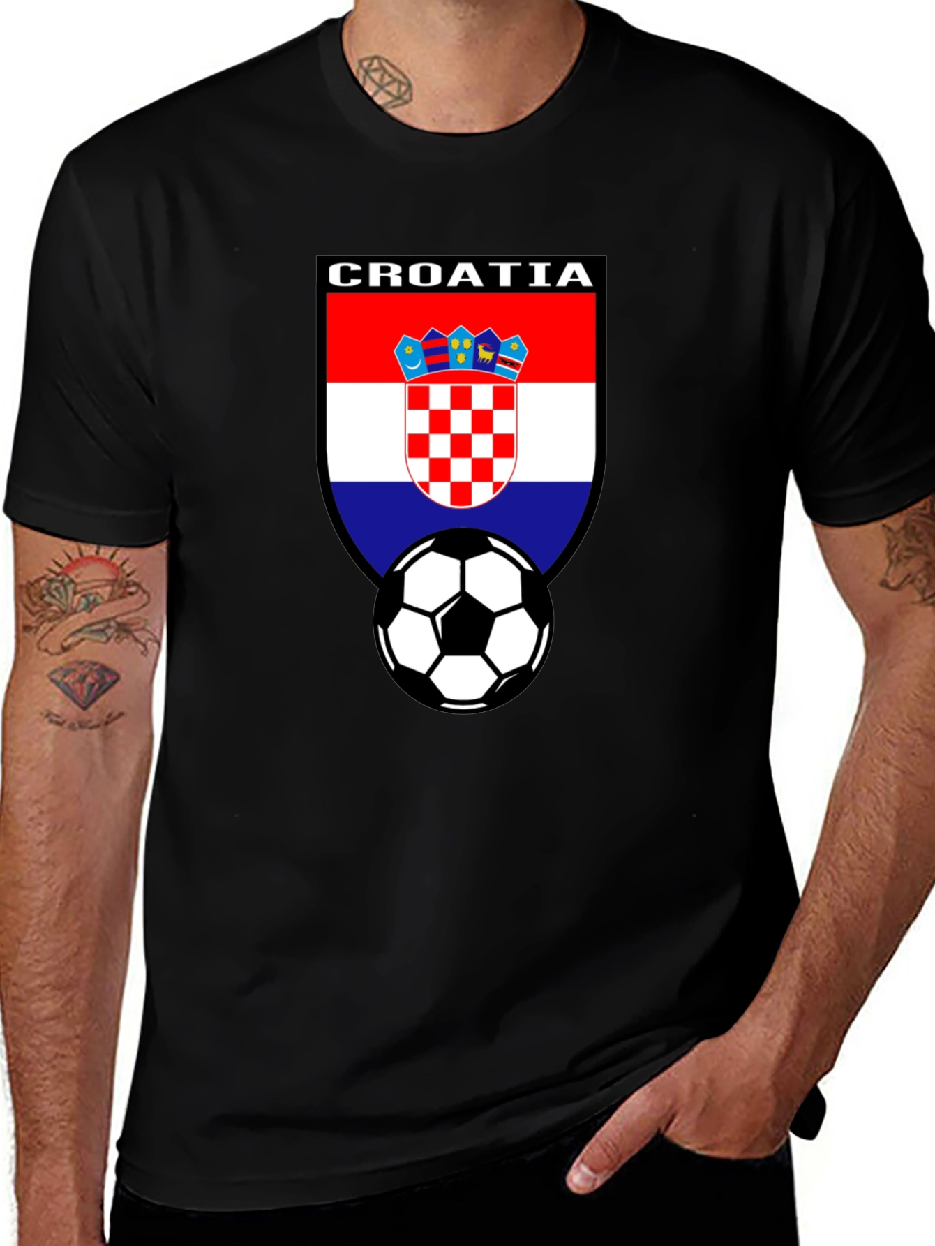Croatia Soccer Fan T-Shirt - Croatian Flag Football Tee