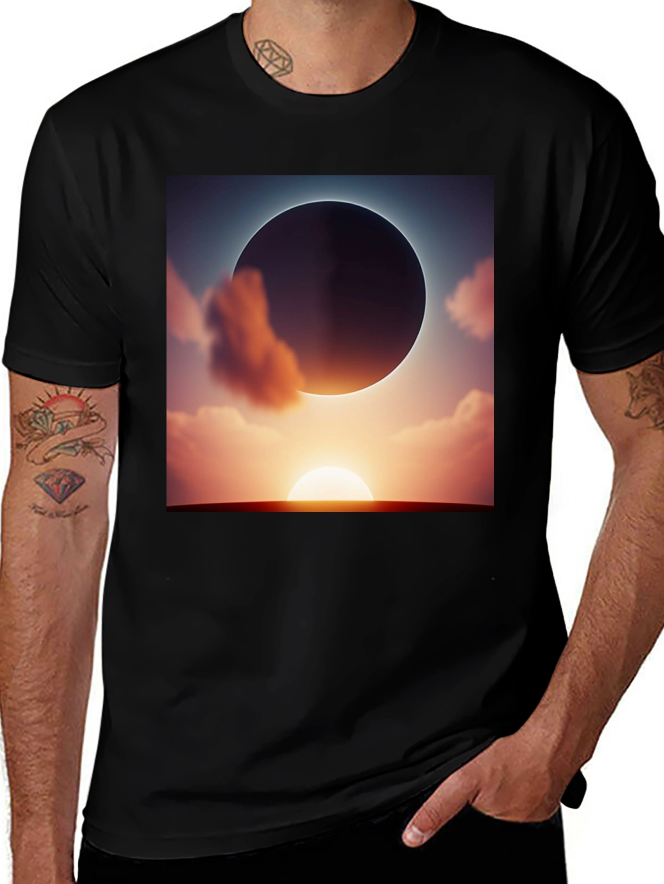 Variant 20 of Eclipse Graphic Tee - Stylish Comfort