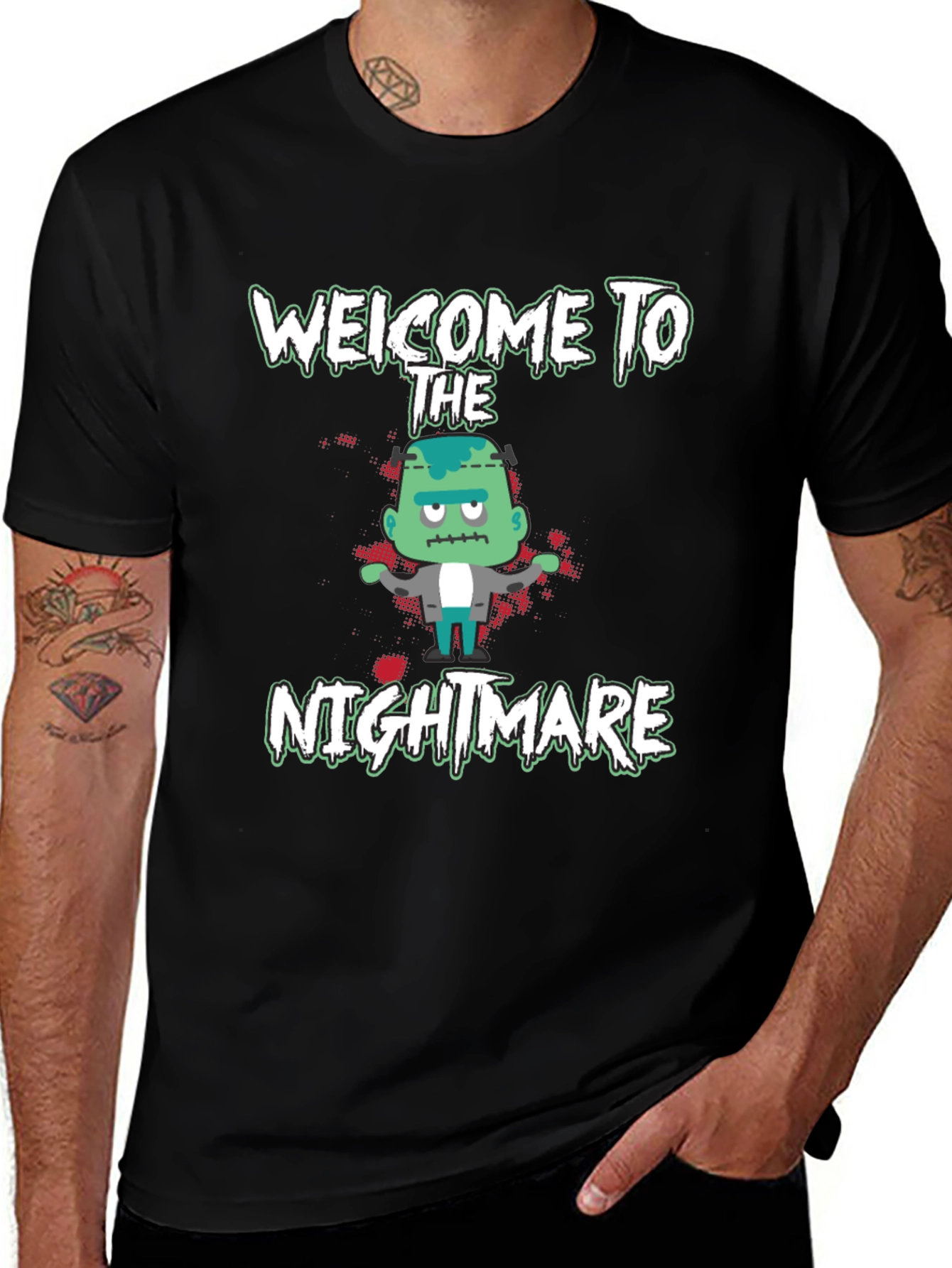 Variant 8 of Welcome to the Nightmare Graphic Tee