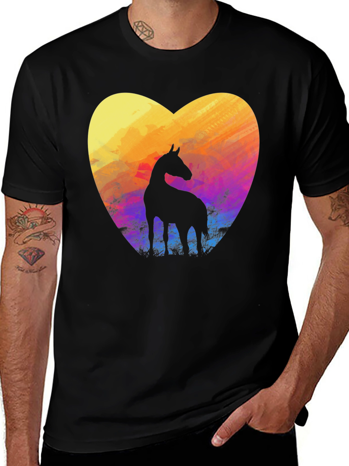 Variant 22 of Horse Heart T-Shirt - Stylish Graphic Tee