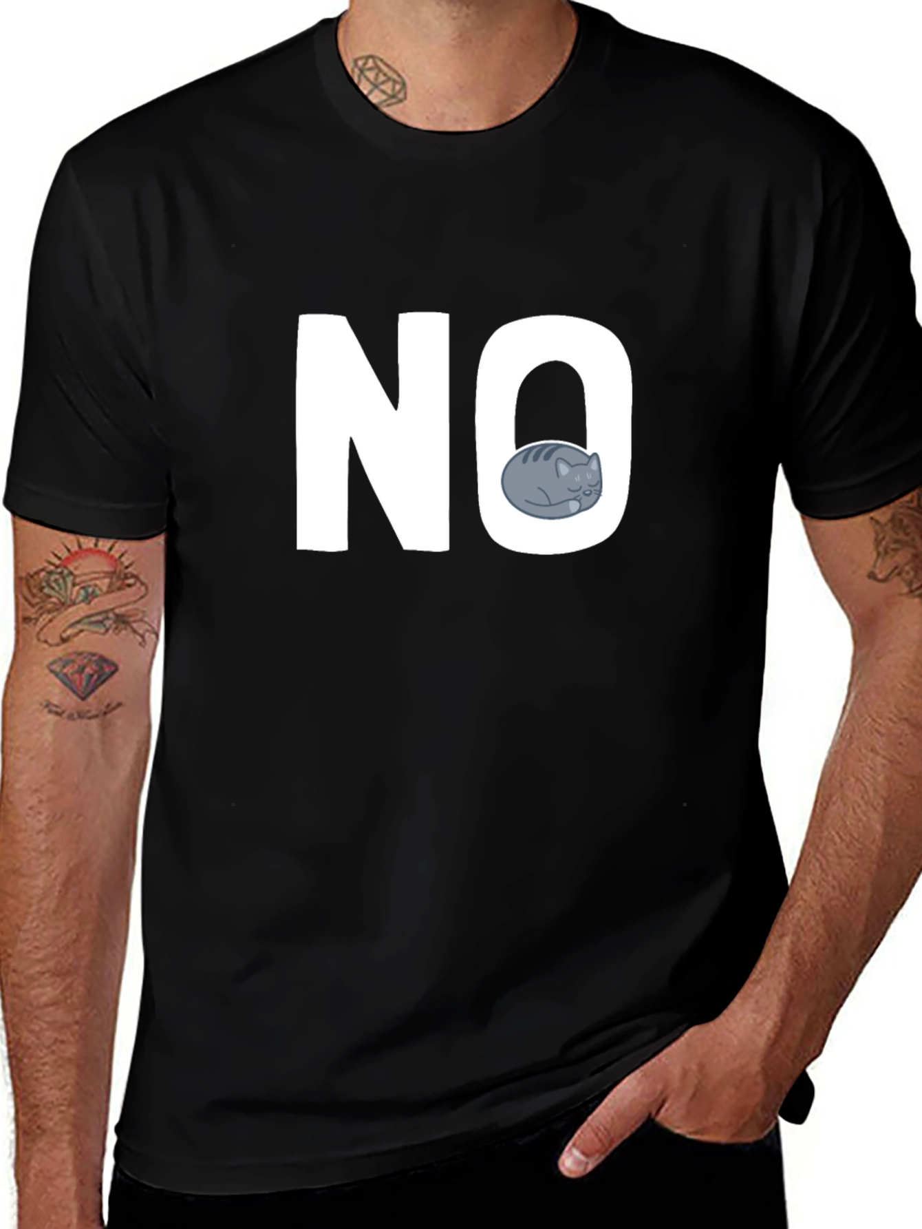Variant 15 of NO Cat Graphic T-Shirt - Unisex Casual Tee