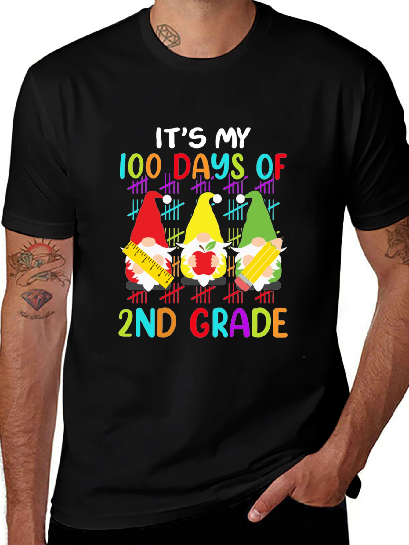 100 Days of 2nd Grade Gnome T-Shirt