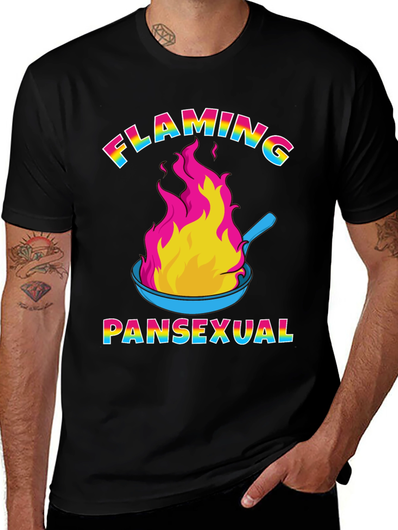 Flaming Pansexual T-Shirt - LGBTQ+ Pride Tee