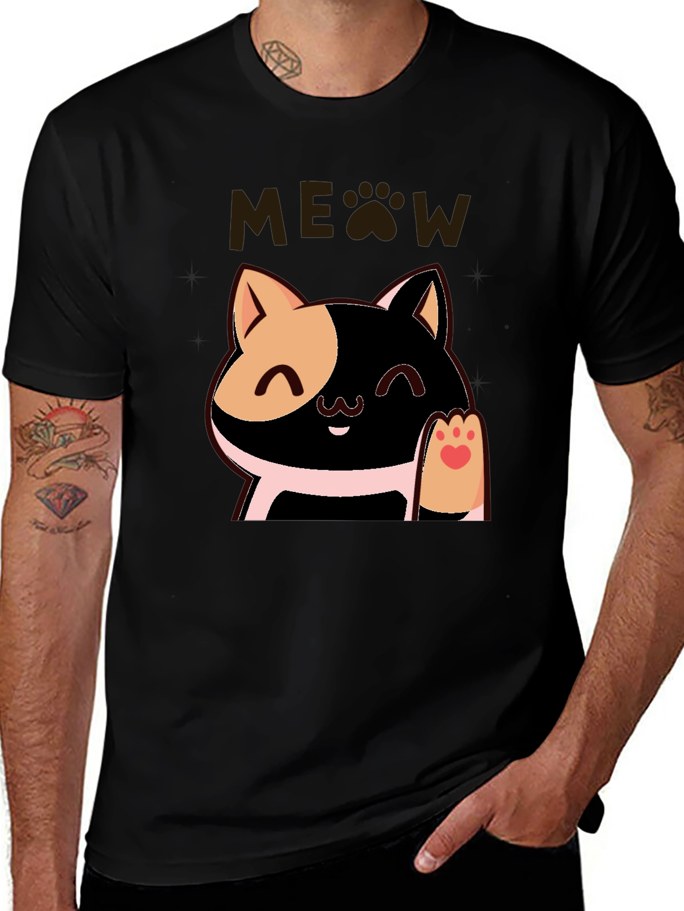 Variant 29 of Meow Cat Graphic T-Shirt