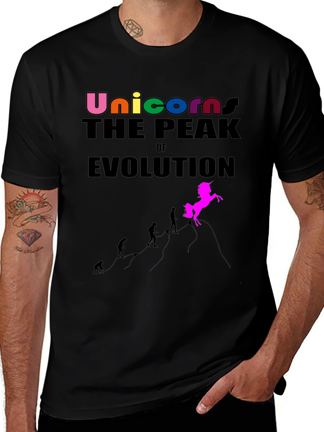 Unicorn Evolution Graphic T-Shirt