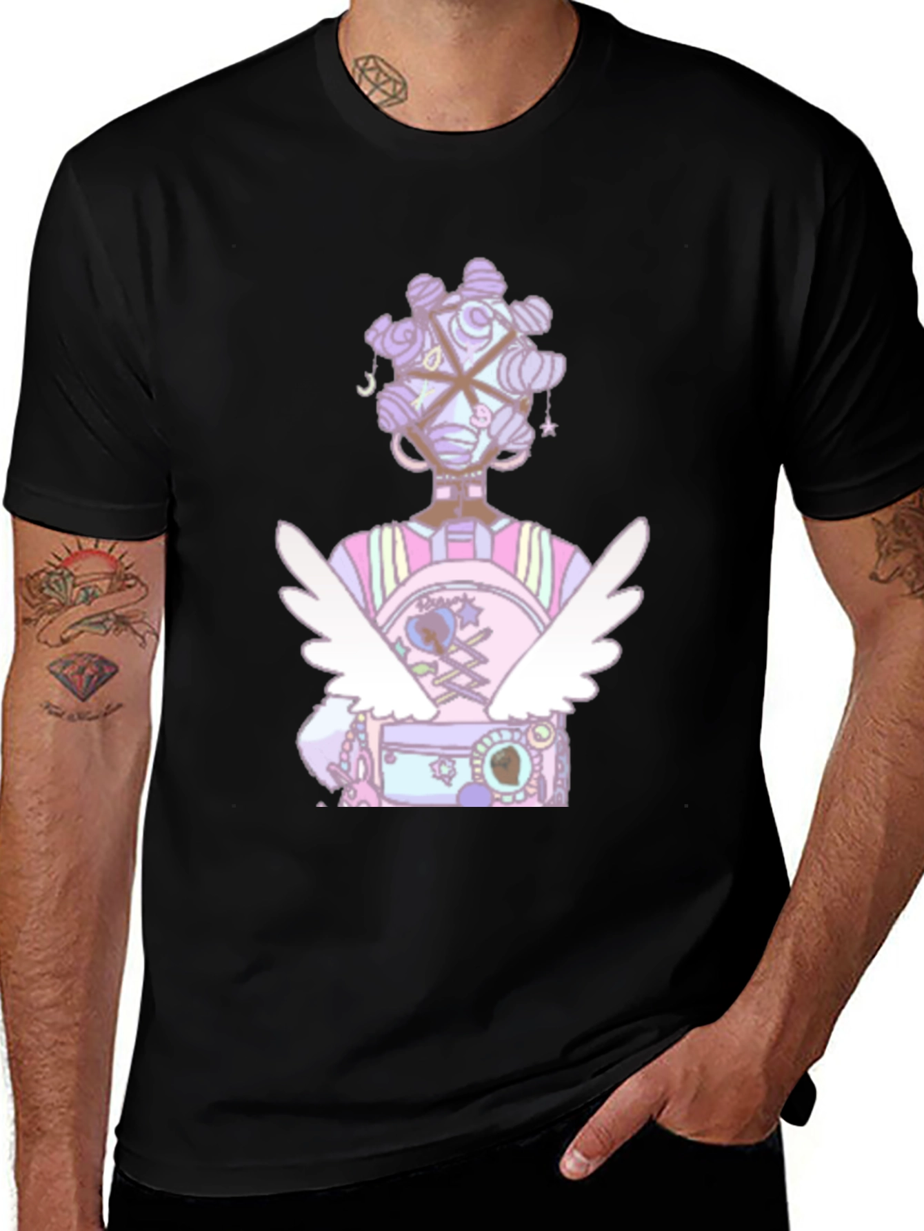 Variant 22 of Graphic Print T-Shirt - Angel Wings