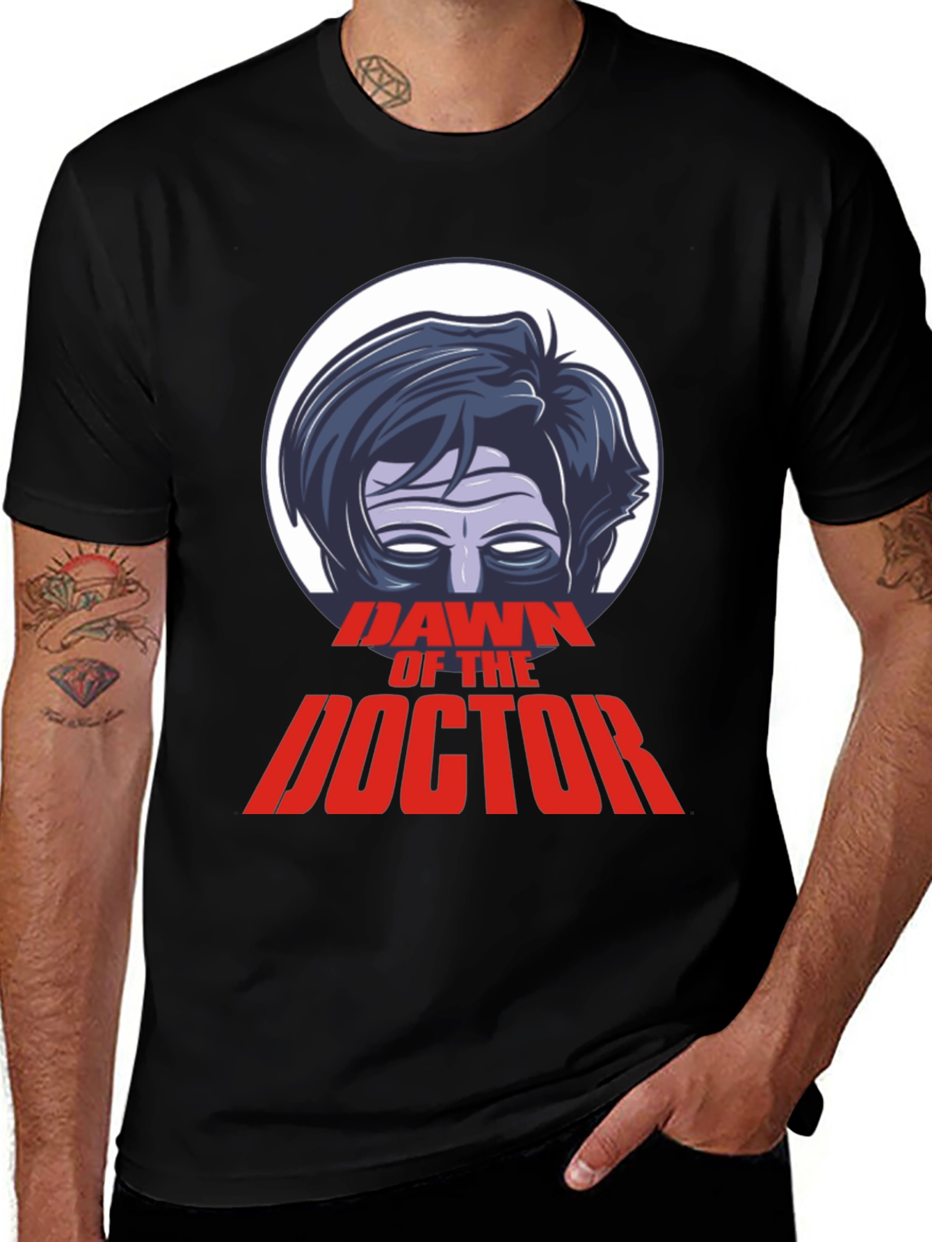 Variant 10 of Dawn of the Doctor Graphic Tee - Sci-Fi Fan Apparel