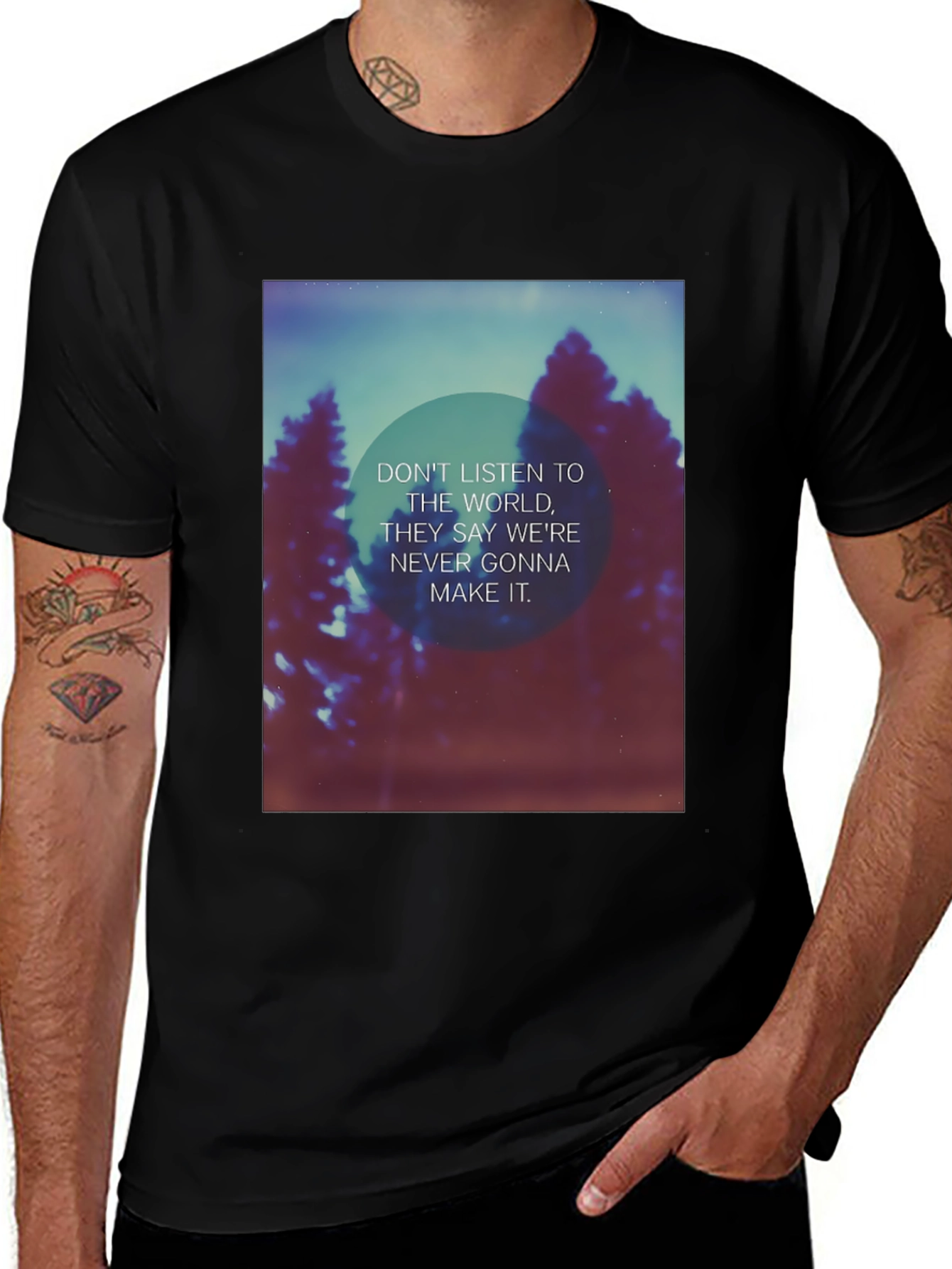 Variant 26 of Inspirational Graphic Tee - Don't Listen