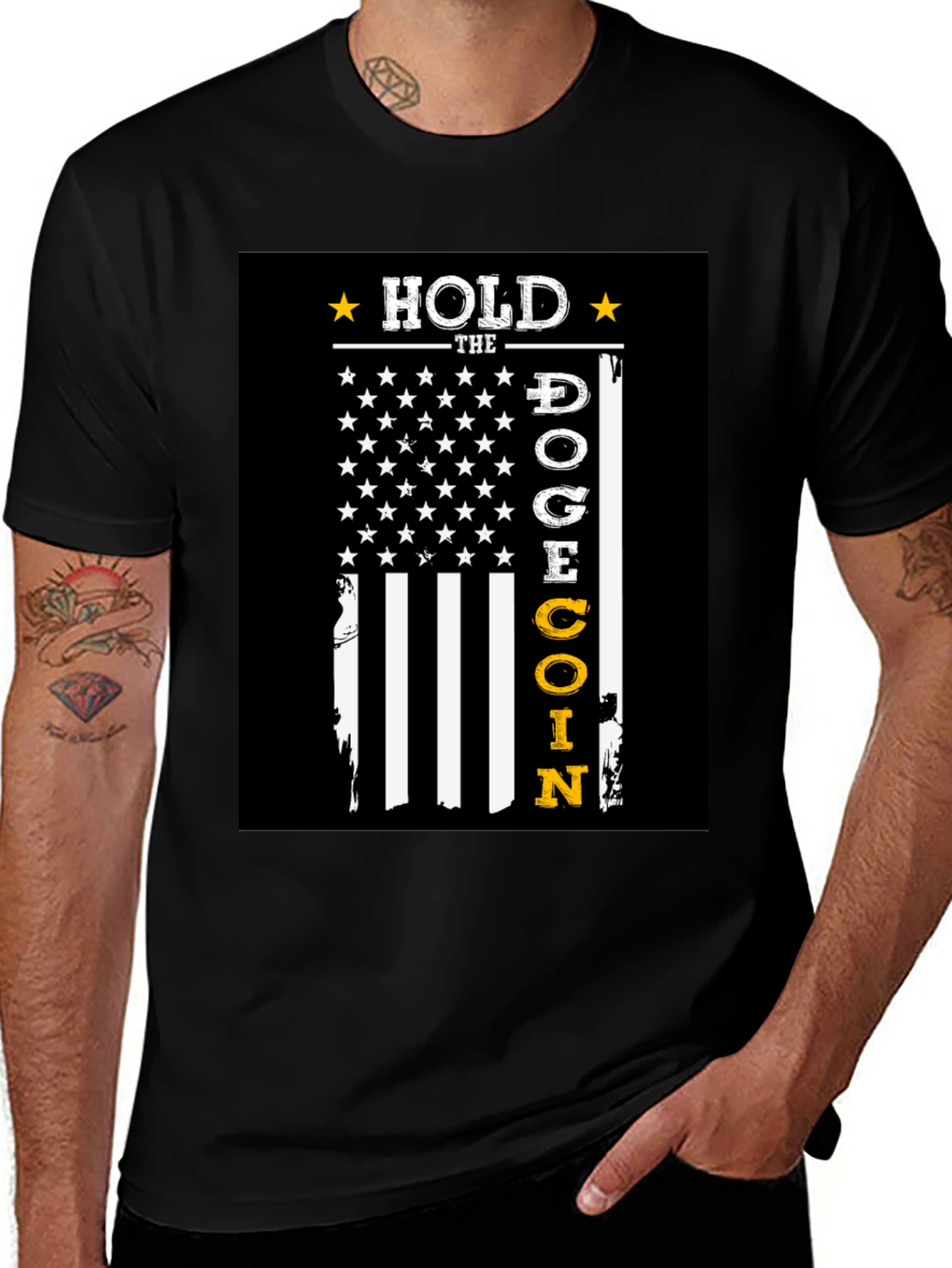 Variant 30 of Hold the Dogecoin Crypto T-Shirt