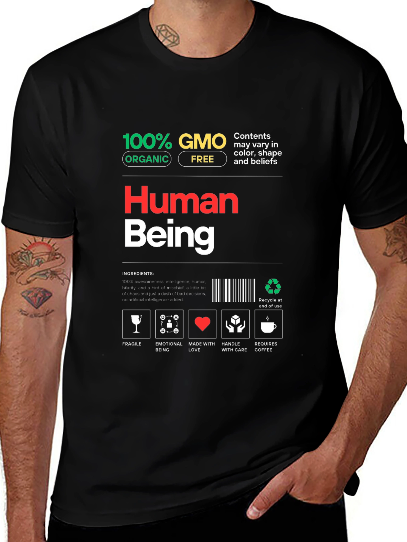 Variant 30 of Human Being Novelty T-Shirt