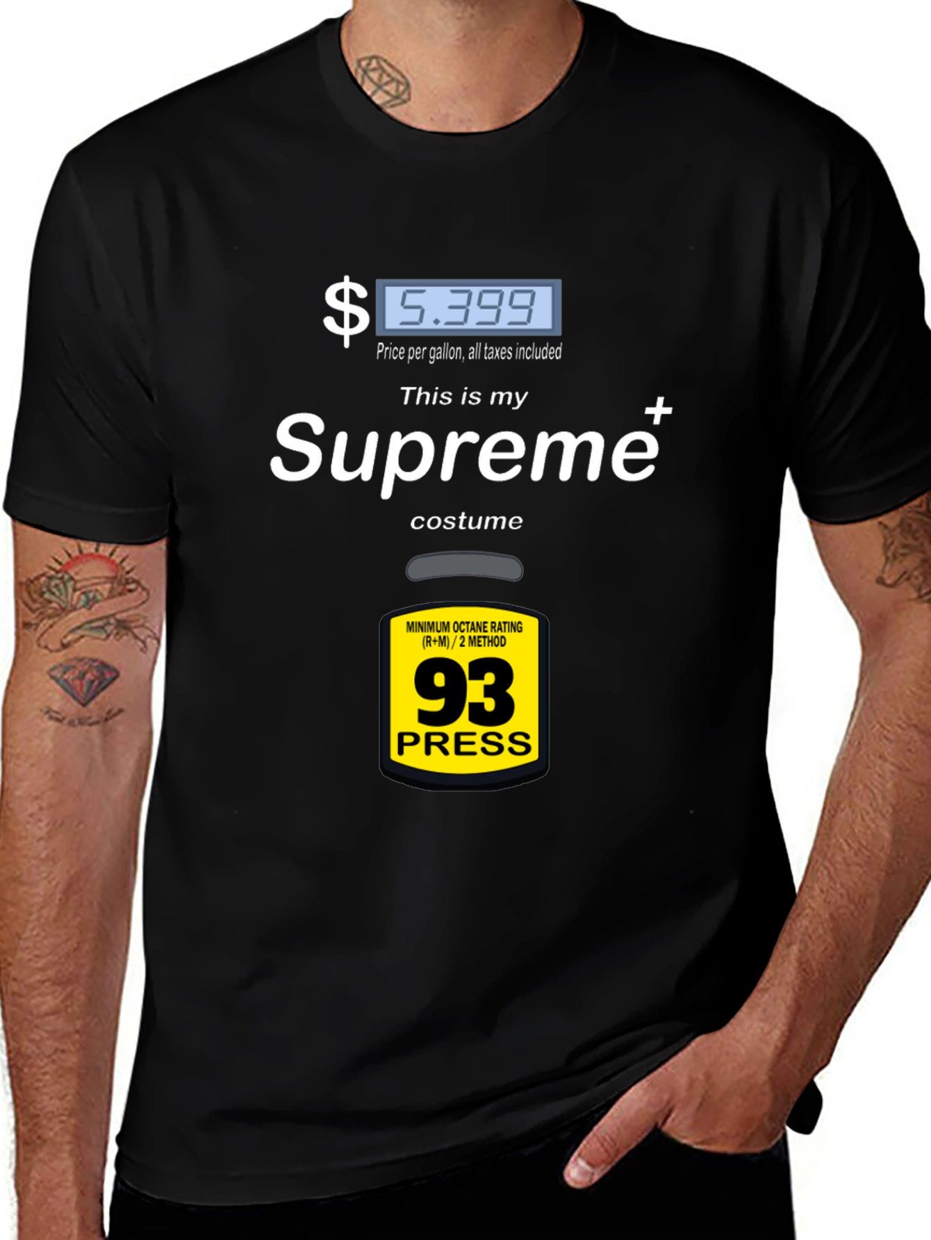 Variant 26 of Funny Gas Price Supreme Costume T-Shirt