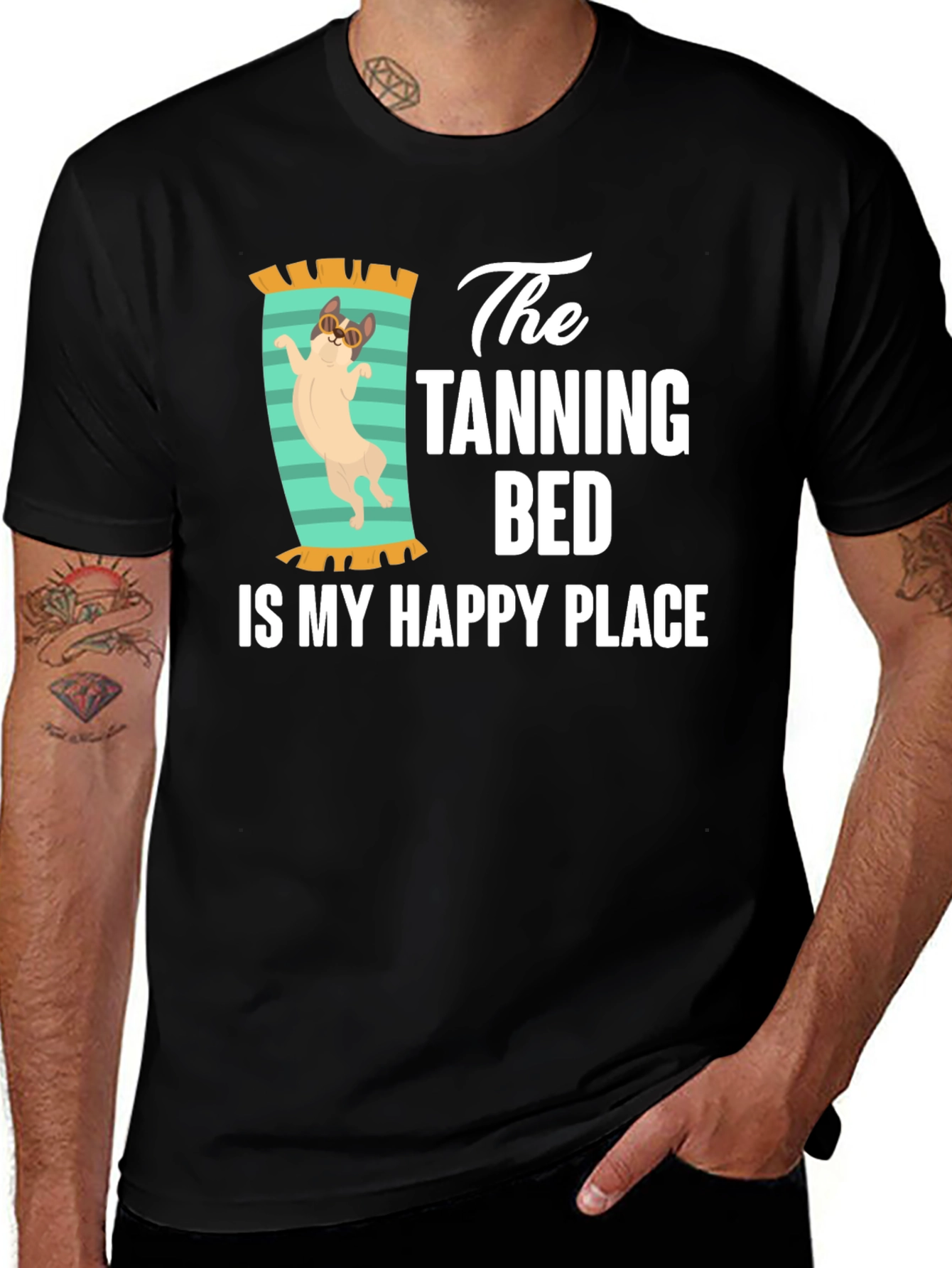 Variant 20 of Tanning Bed Happy Place T-Shirt