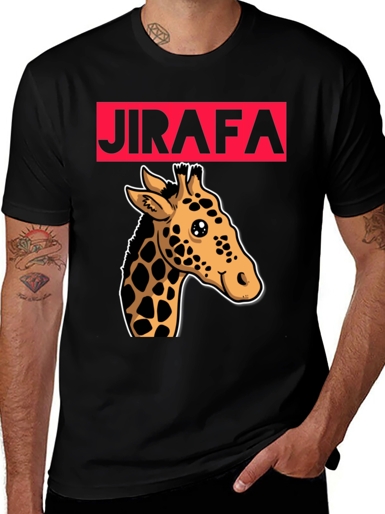 Variant 7 of Funny Giraffe T-Shirt - Cute Animal Graphic Tee