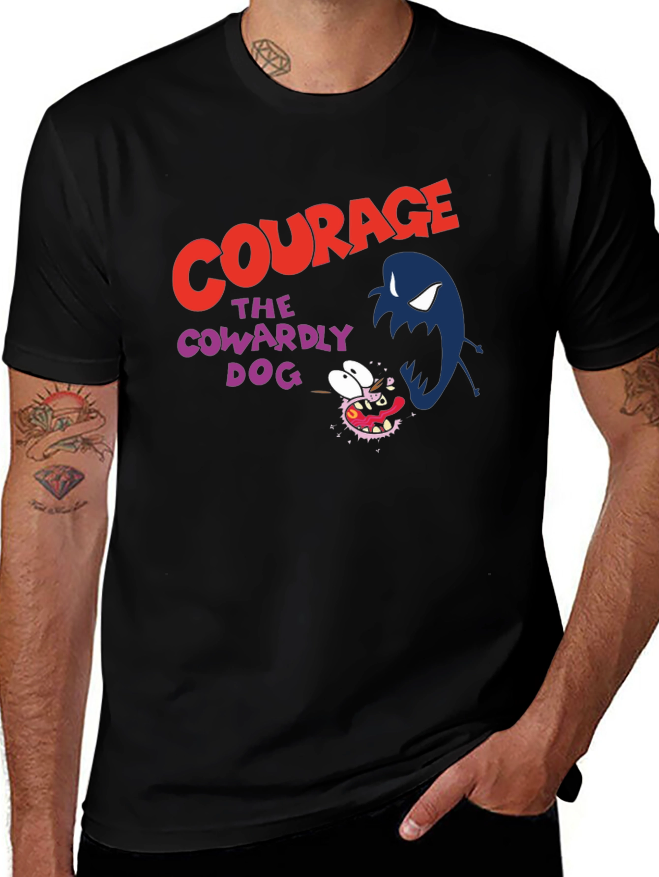 Courage the Cowardly Dog Graphic Tee