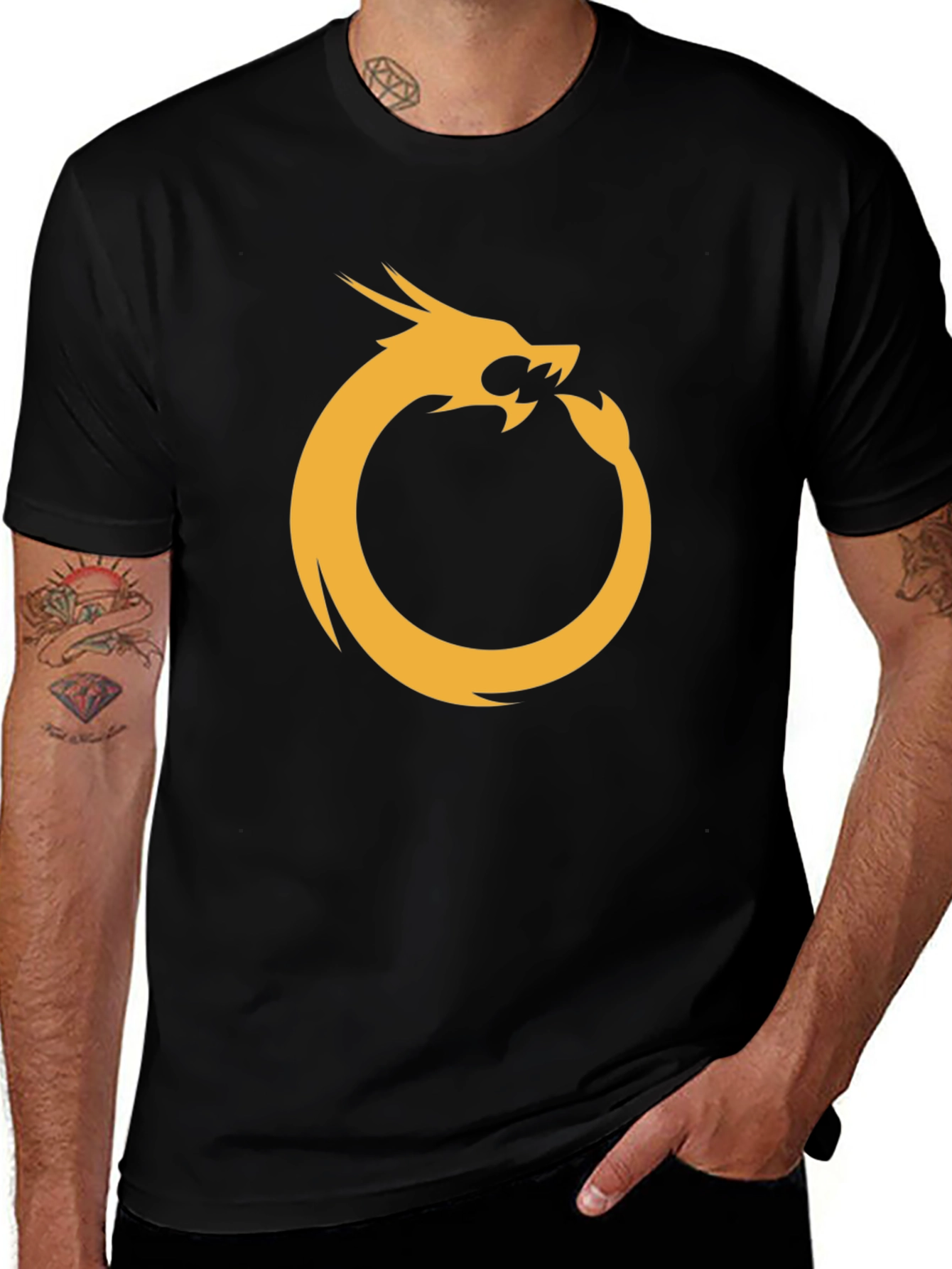 Variant 19 of Ouroboros Dragon Graphic T-Shirt