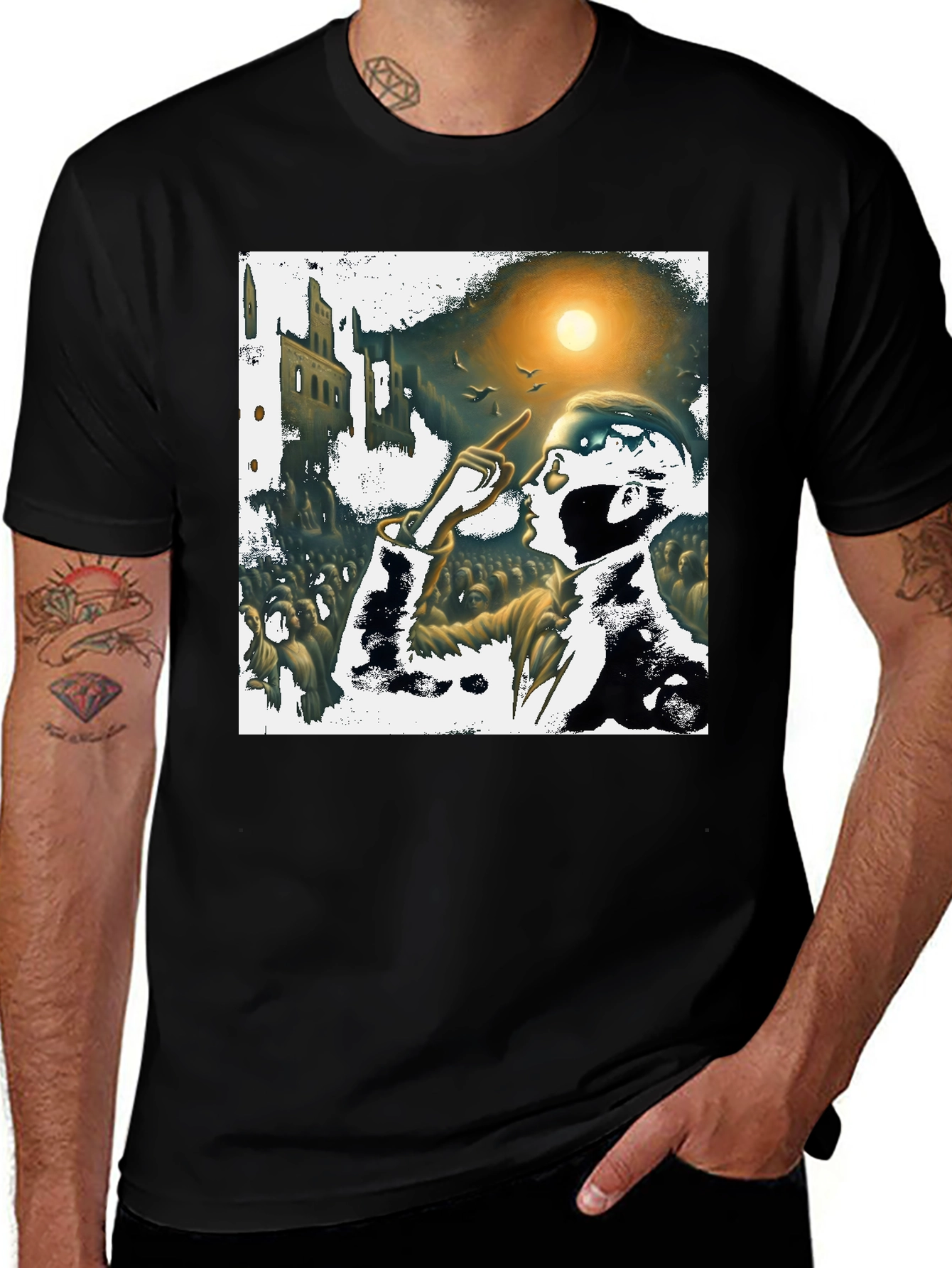 Variant 7 of Orator Graphic Tee - Bold Artistic Print