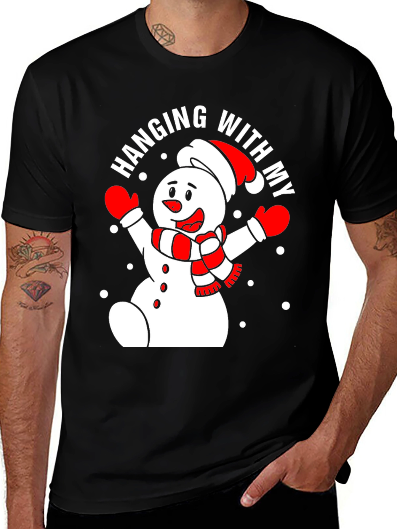 Variant 24 of Hanging With My Snowman Graphic Tee