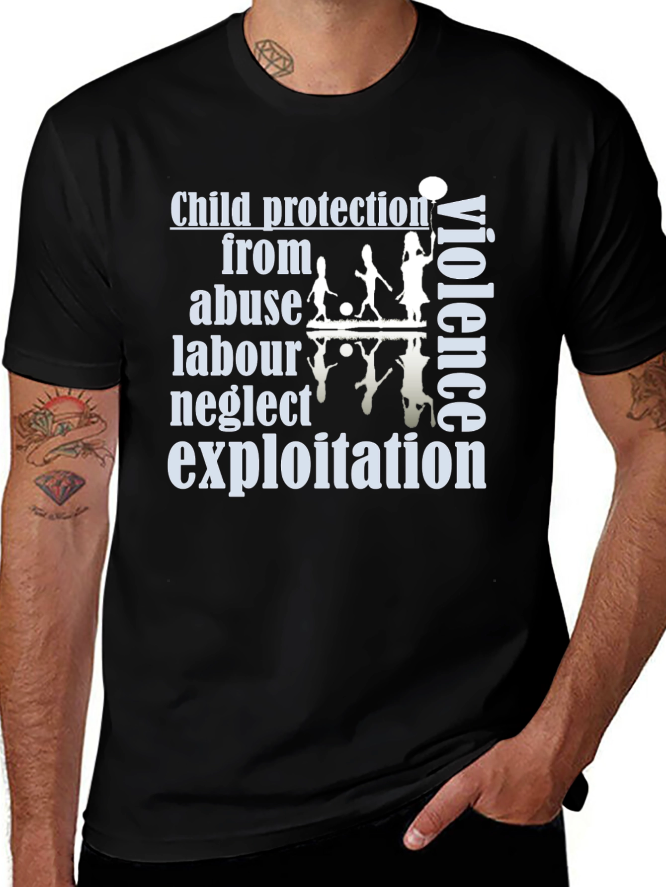 Child Protection Awareness T-Shirt: No Violence
