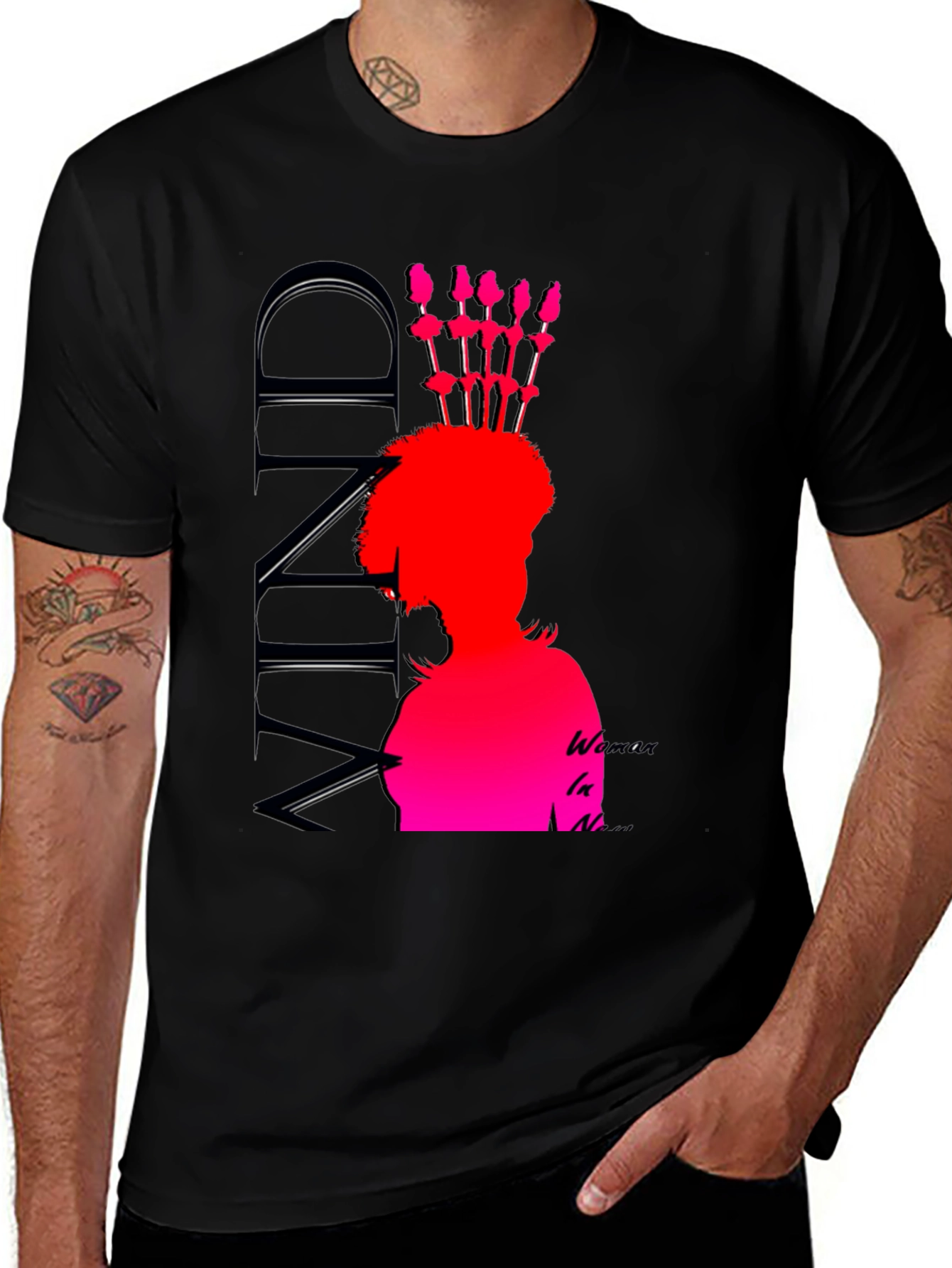 Variant 7 of Mind Woman In Music T-Shirt