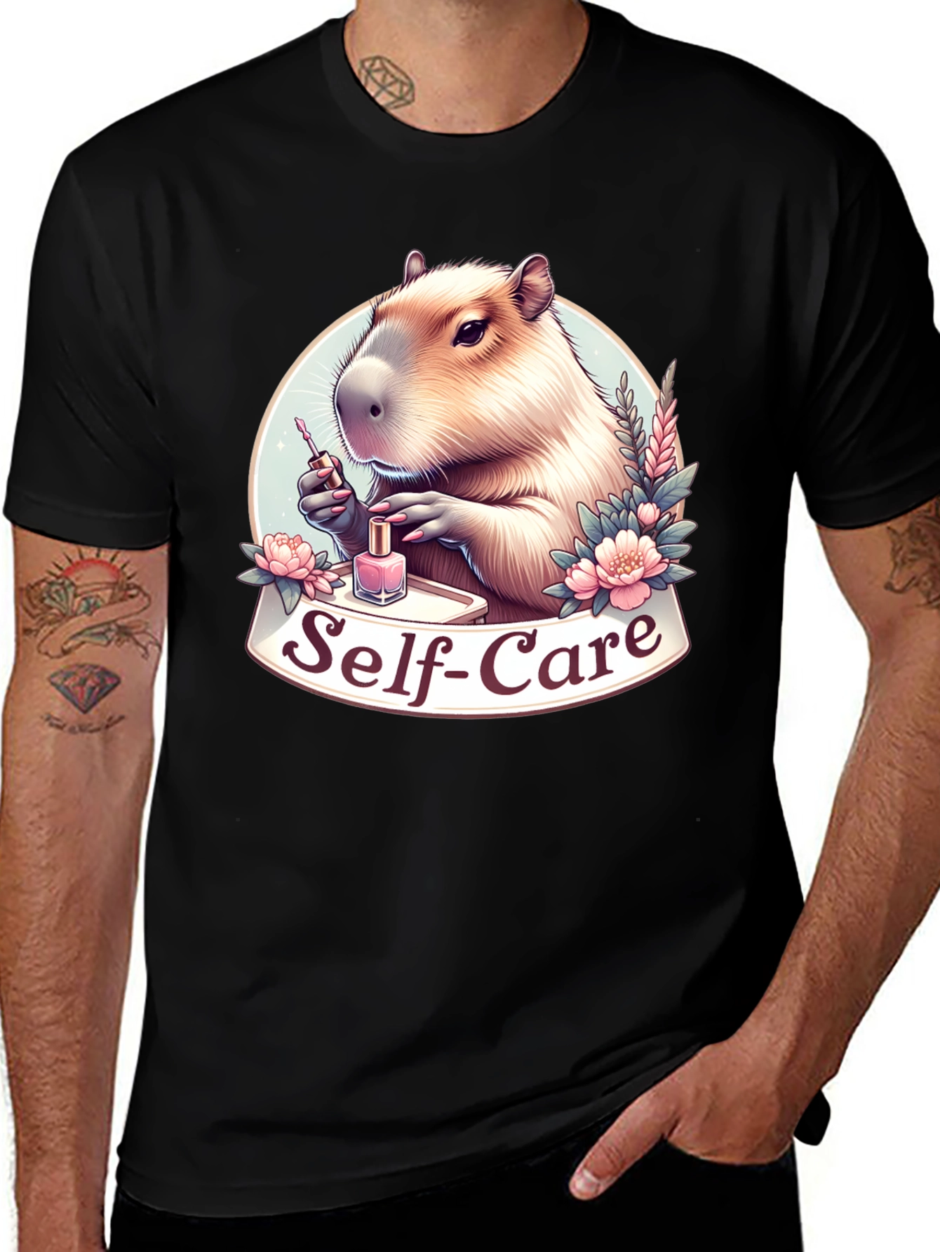 Variant 6 of Capybara Self-Care T-Shirt