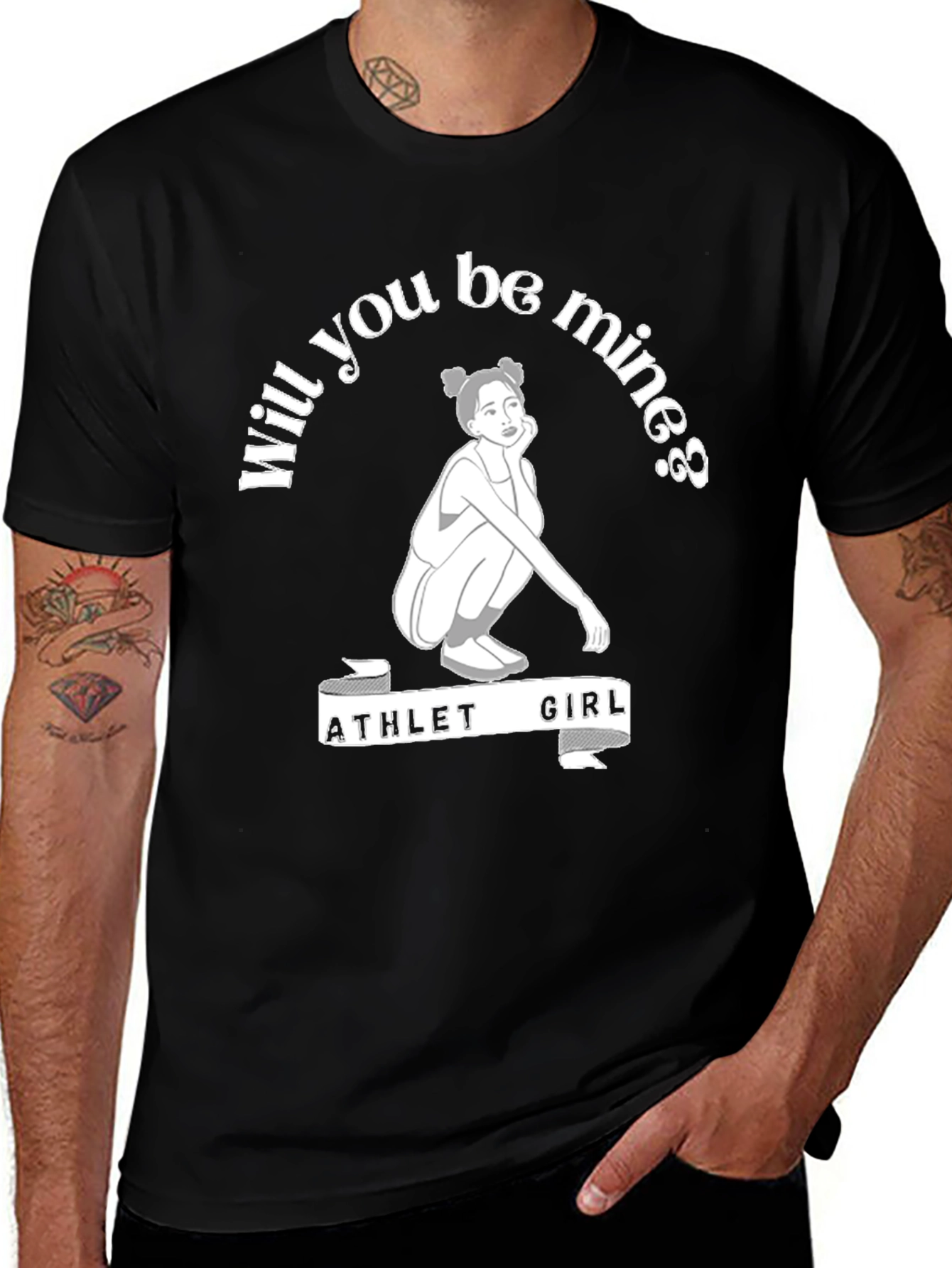 Variant 16 of Athlete Girl Will You Be Mine T-Shirt