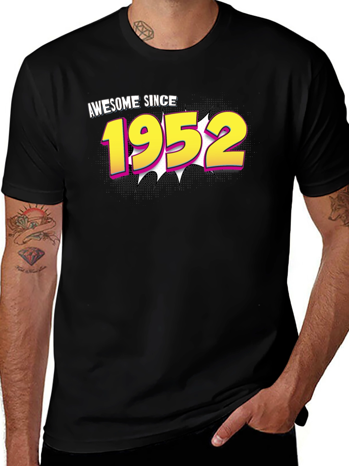Variant 13 of Awesome Since 1952 Black T-Shirt
