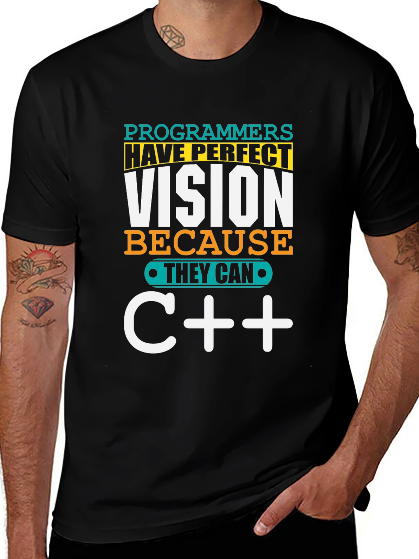 Variant 13 of Programmer Vision T-Shirt - C++ Developer Tee