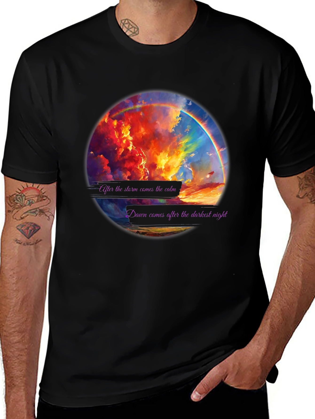 Variant 13 of After the Storm Rainbow Graphic Tee