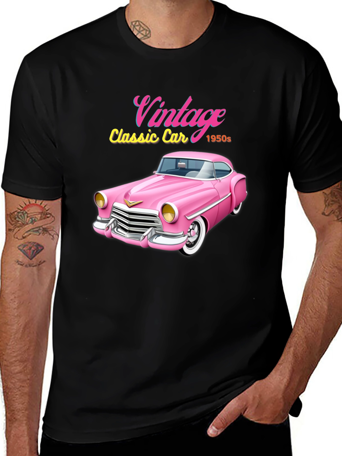 Variant 4 of Vintage Classic Car 1950s Graphic T-Shirt