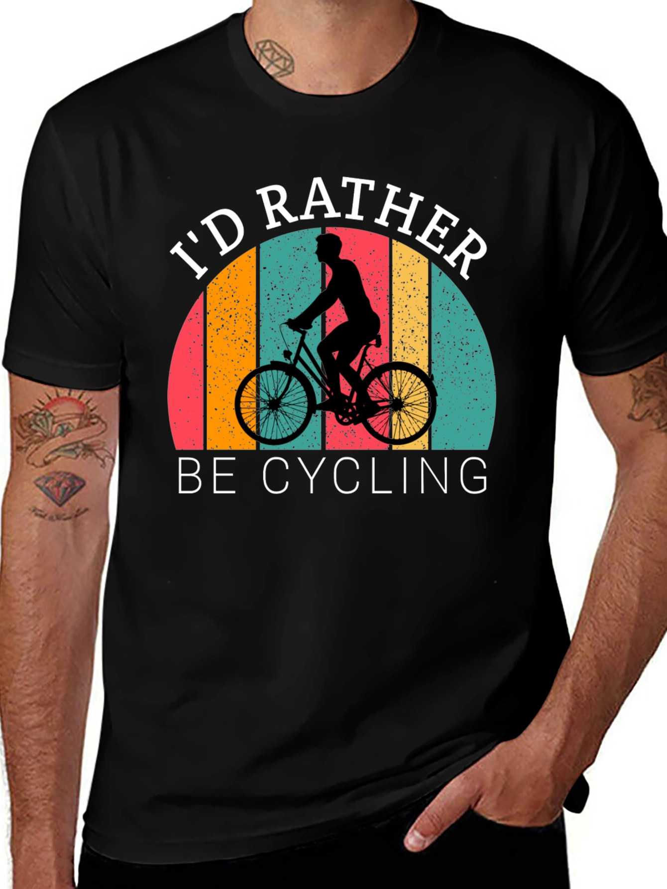 Variant 12 of I'd Rather Be Cycling Graphic T-Shirt