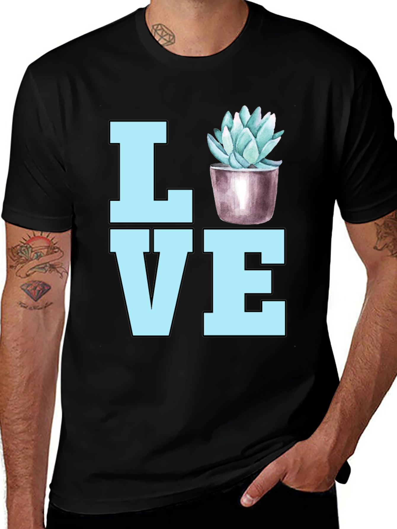 Variant 19 of Love Succulents Graphic T-Shirt