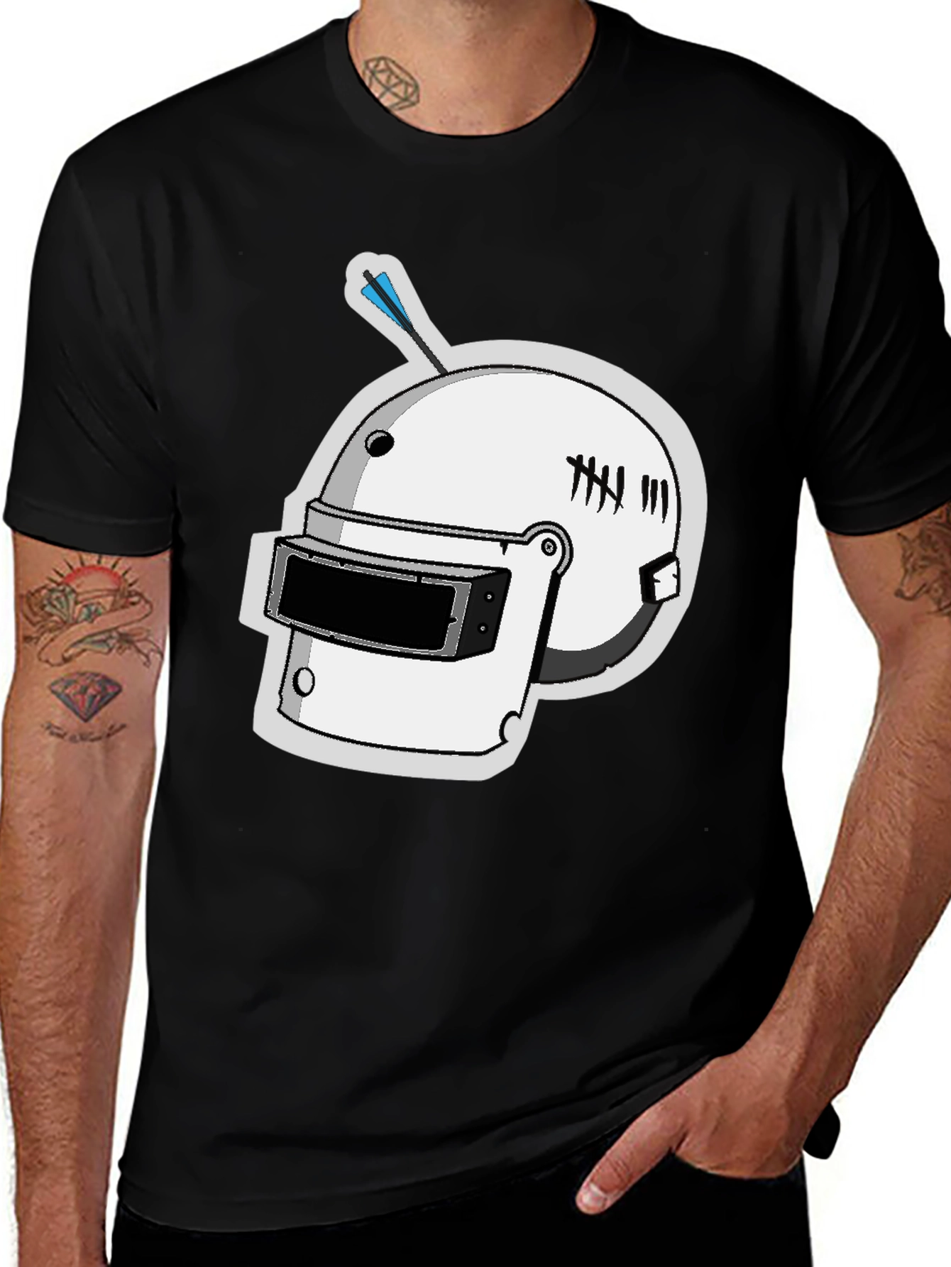 PUBG Level 3 Helmet T-Shirt - Gamer Style