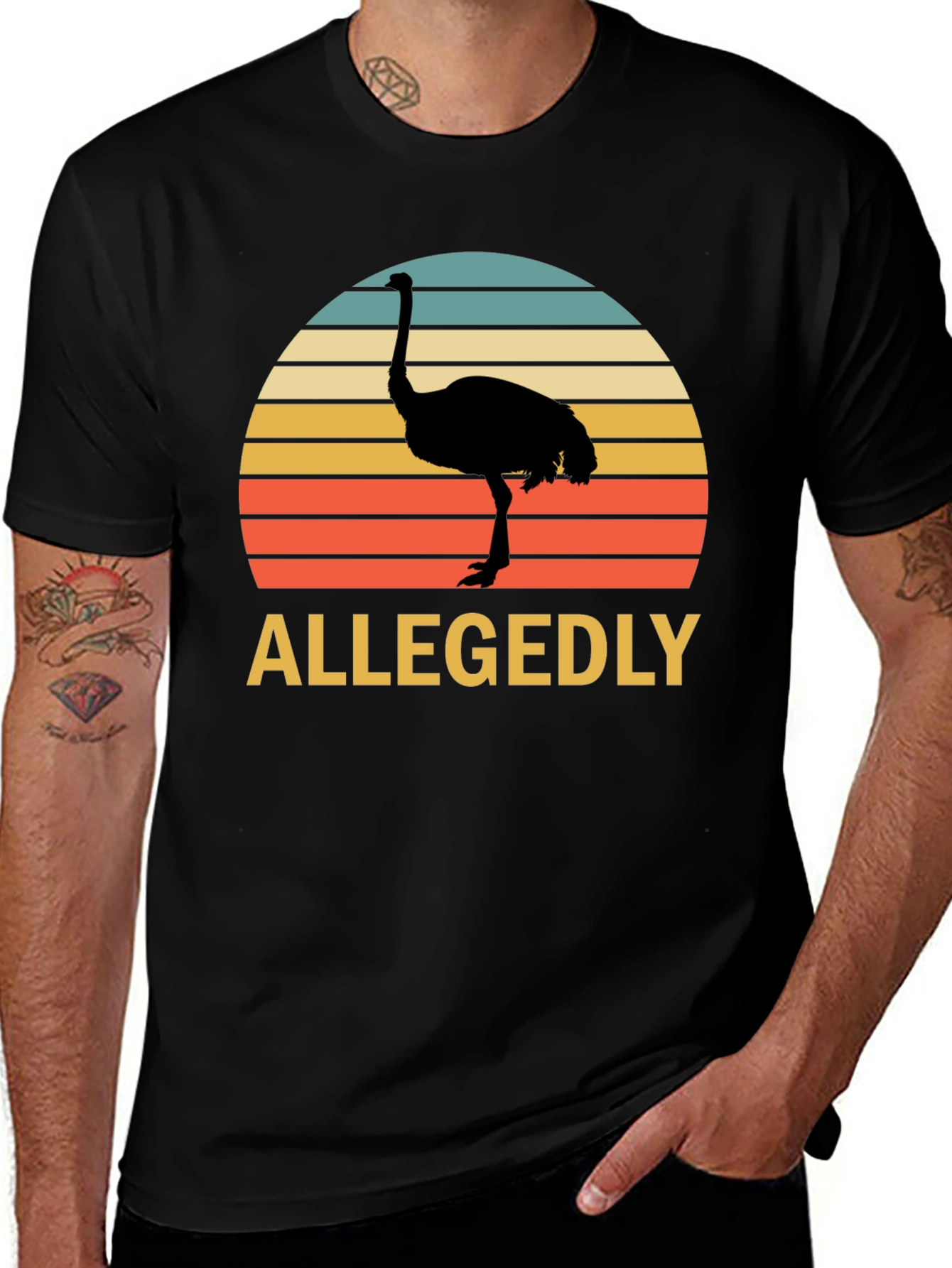 Variant 25 of Allegedly Ostrich Graphic Tee