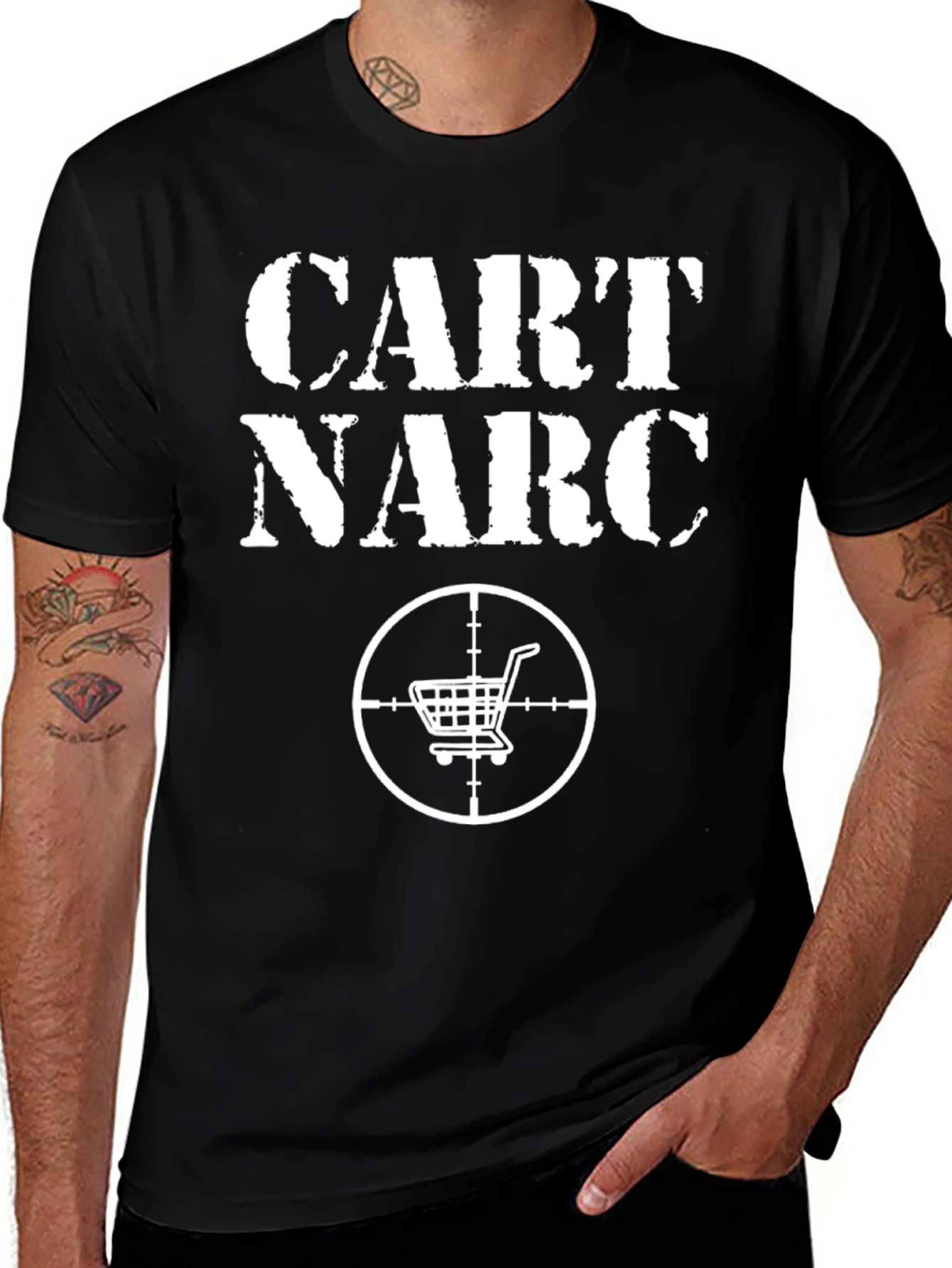 Cart Narc T-Shirt - Funny Shopping Cart Enforcement Tee