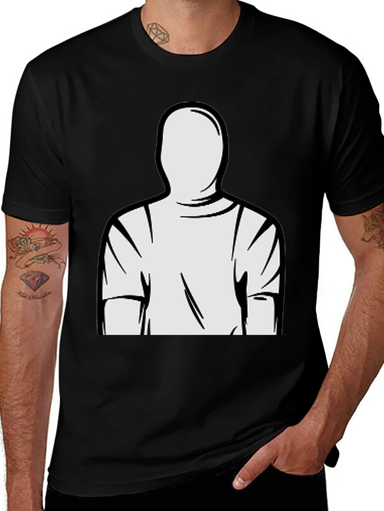 Variant 28 of Minimalist Man T-Shirt - Graphic Tee