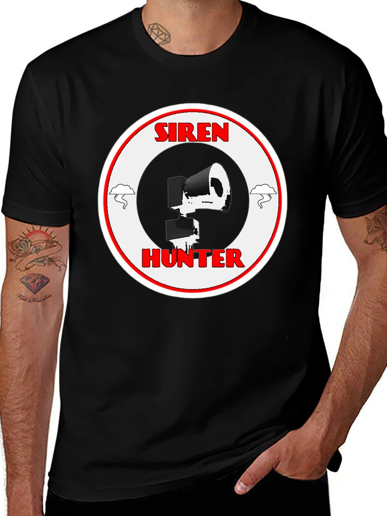 Variant 5 of Siren Hunter Graphic Tee - Stylish Black T-Shirt