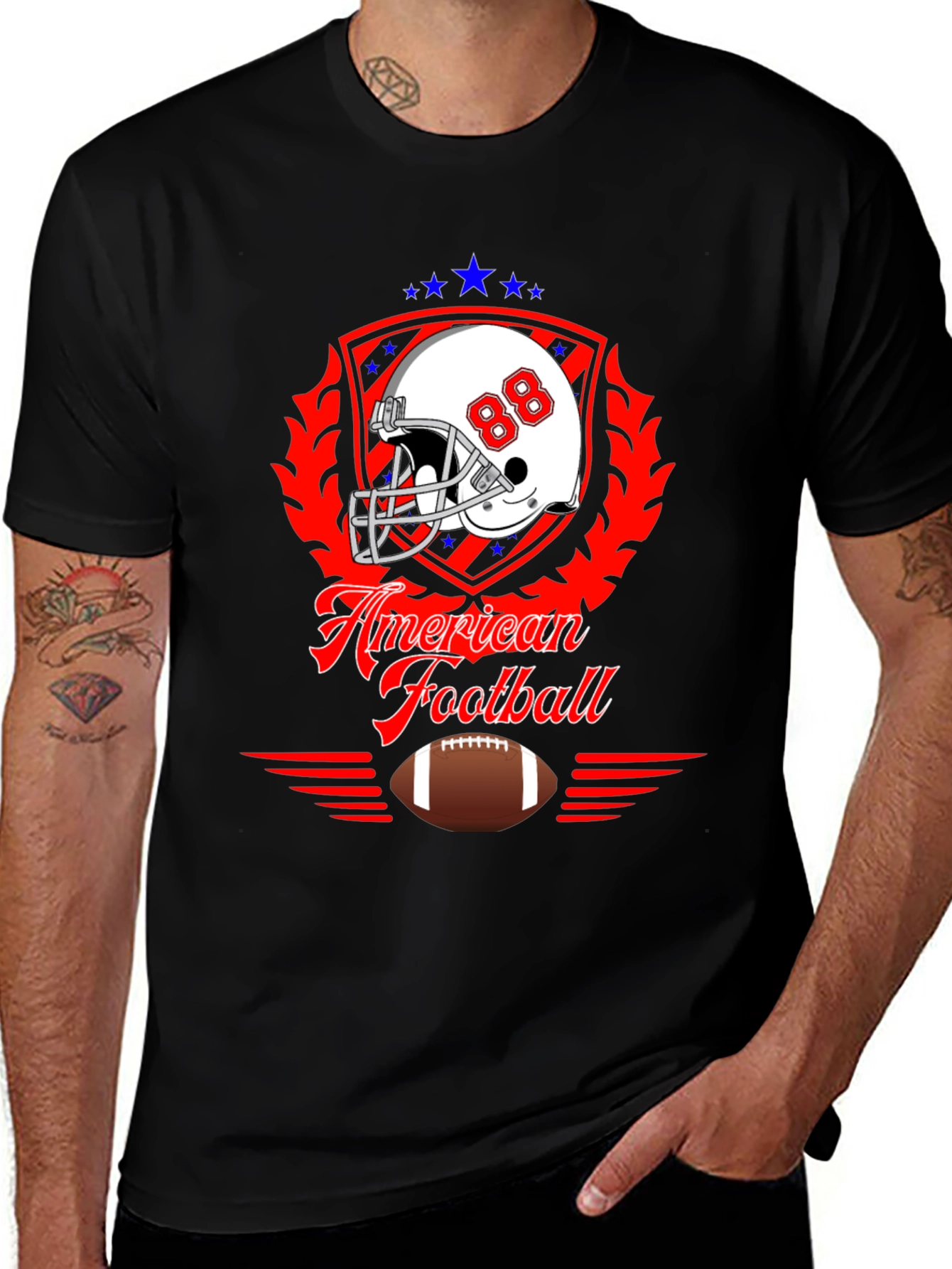 American Football Graphic T-Shirt