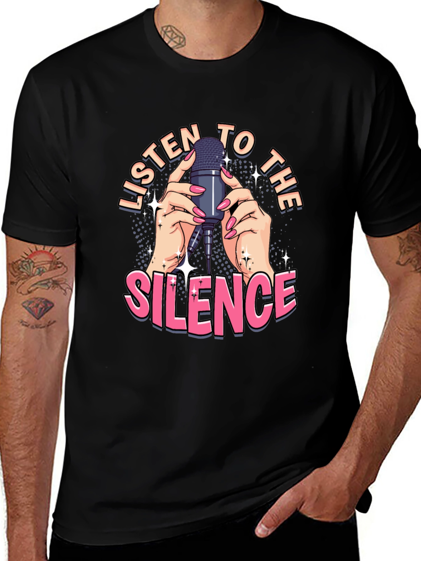 Variant 4 of Listen to the Silence Graphic T-Shirt