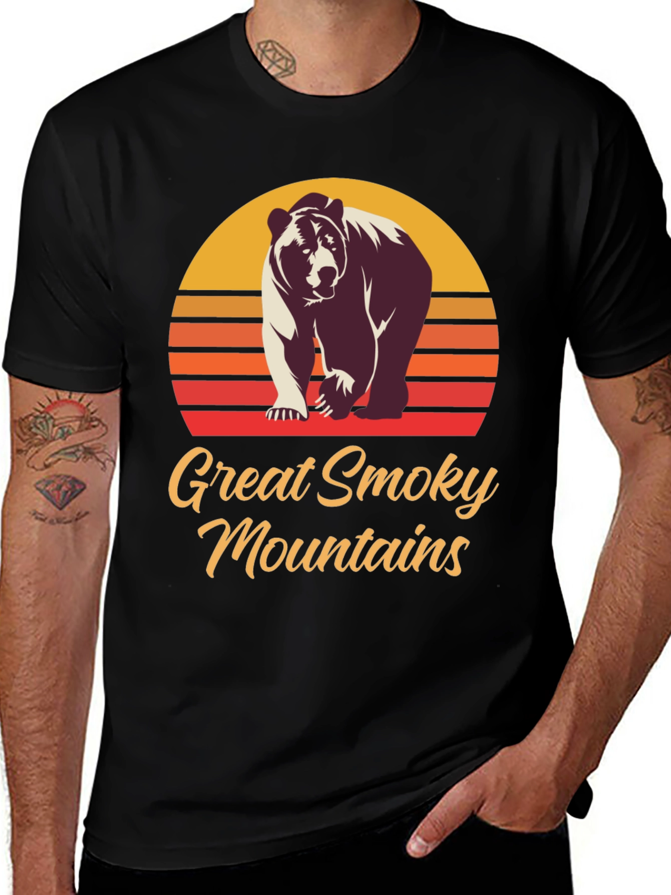 Variant 3 of Great Smoky Mountains Bear T-Shirt