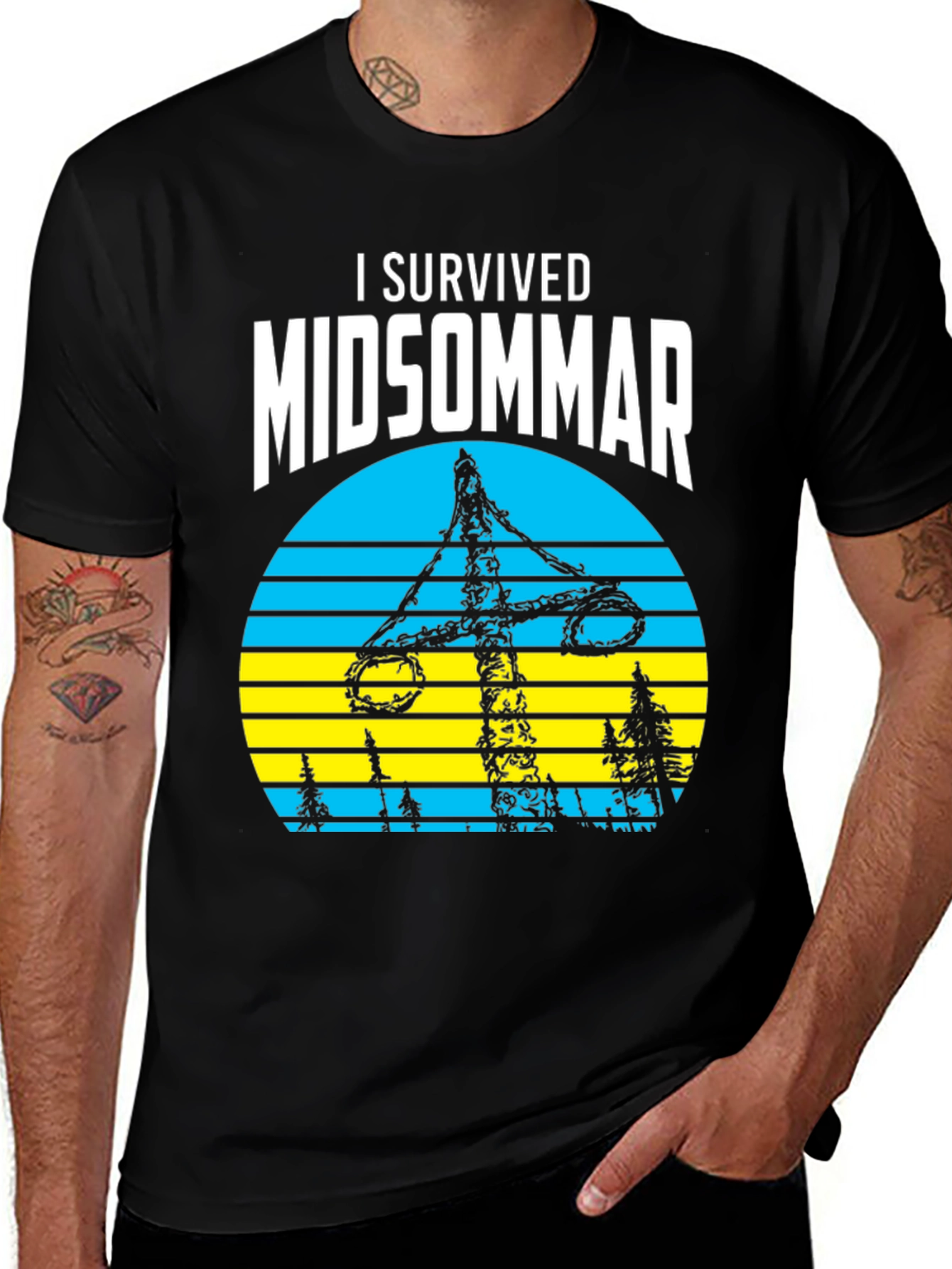 I Survived Midsommar Tee - Swedish Festival Design