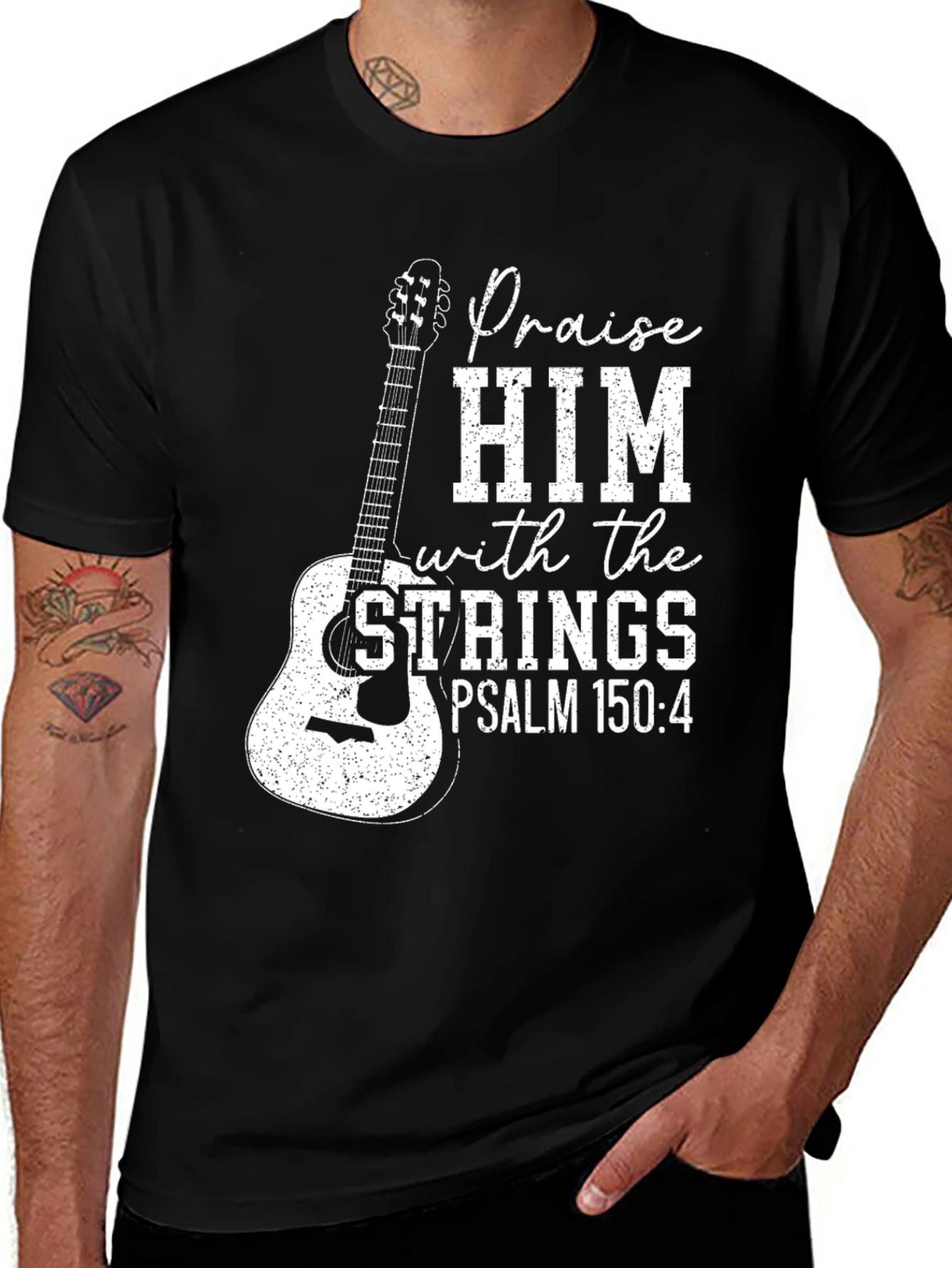 Variant 13 of Praise Him With Strings Graphic Tee
